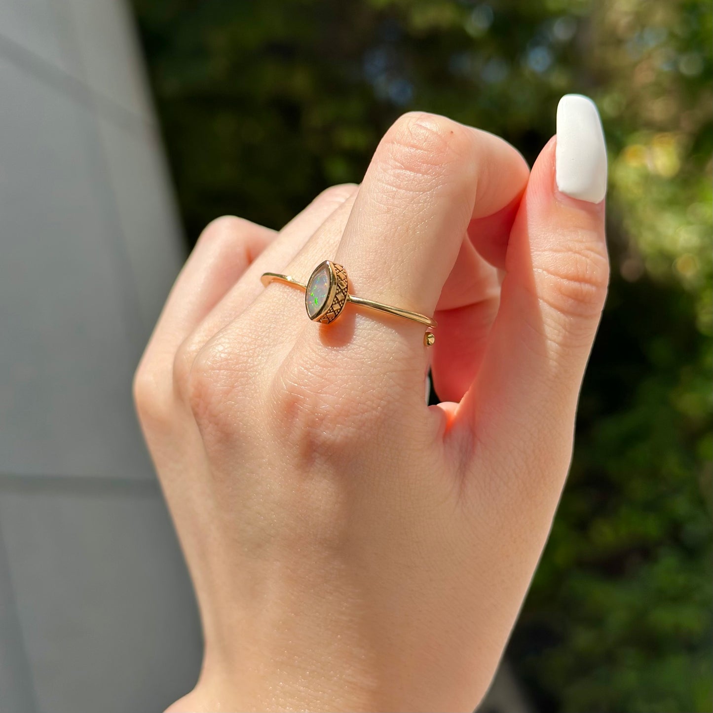 Brass petit ring 7