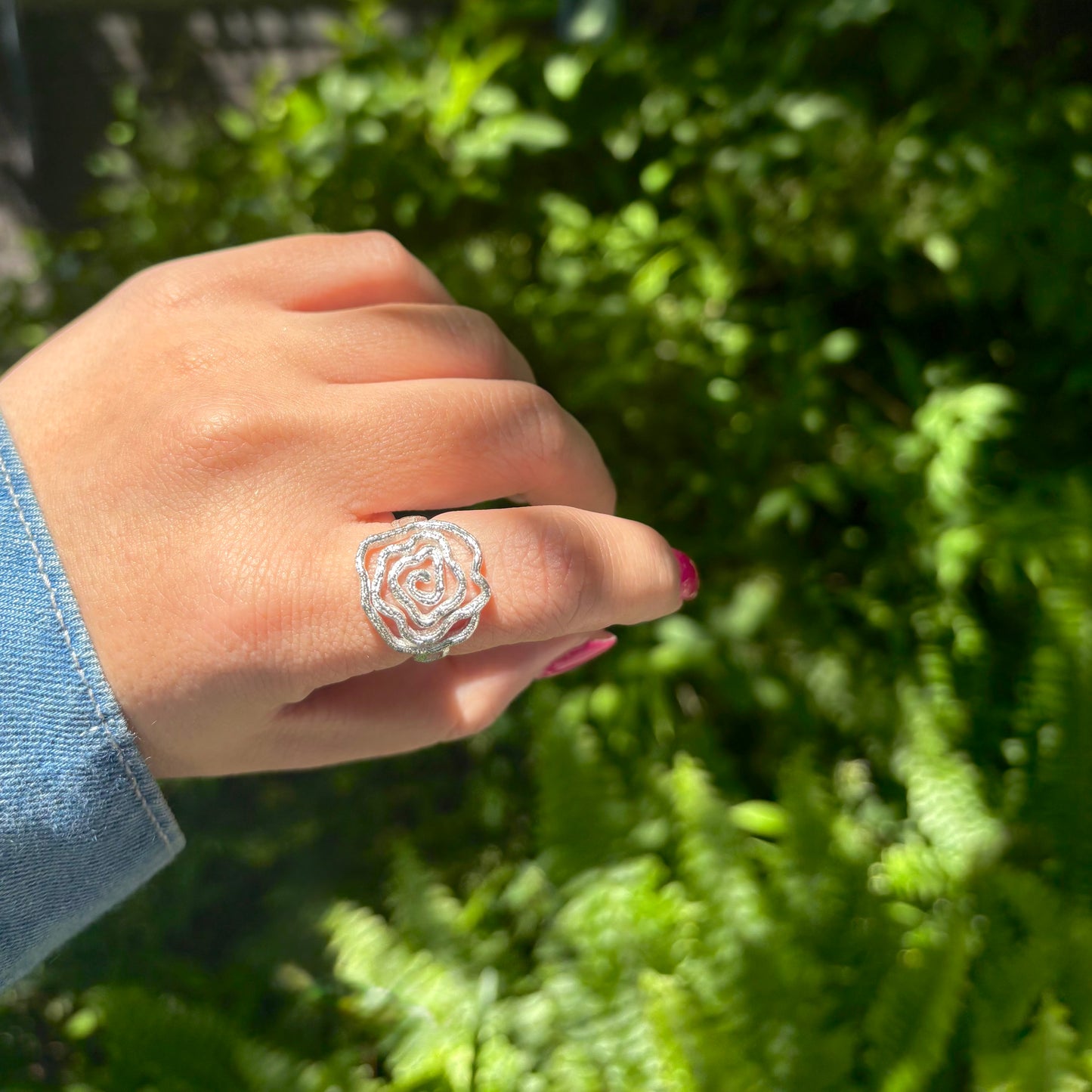 Rose plain ring 2