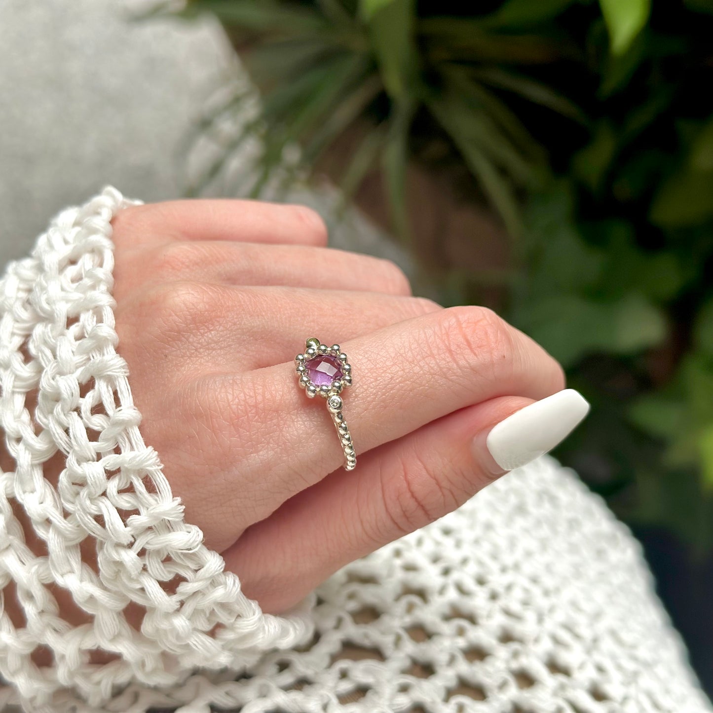 【Bijumam poco】Silver925 tsubu design ring