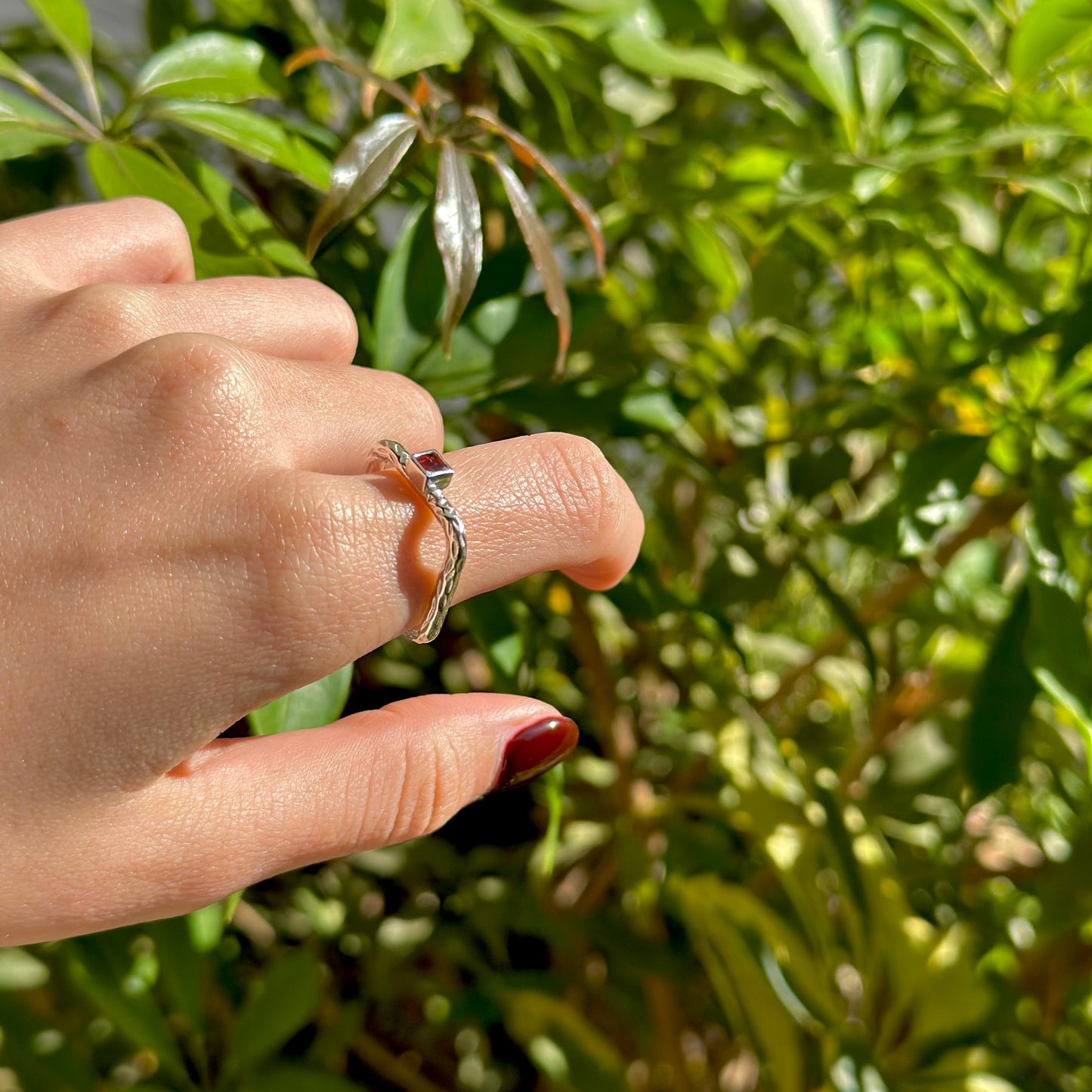 Silver925 square petit ring