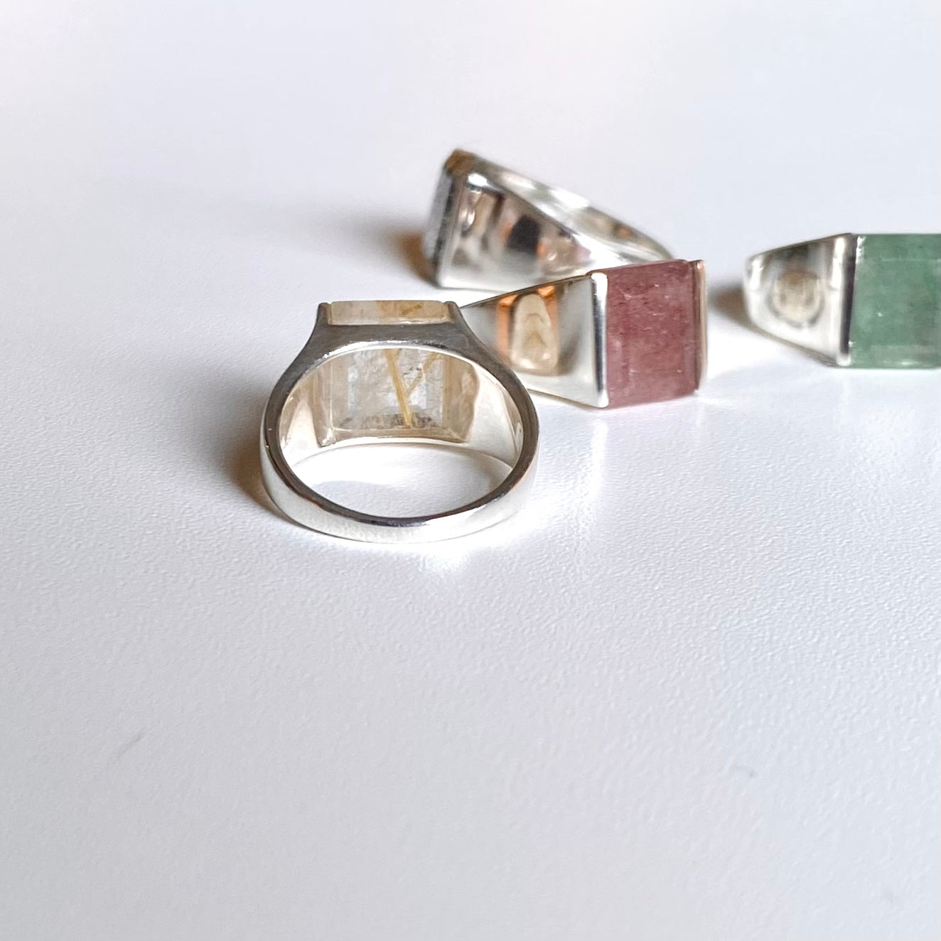 Silver925 square ring 7