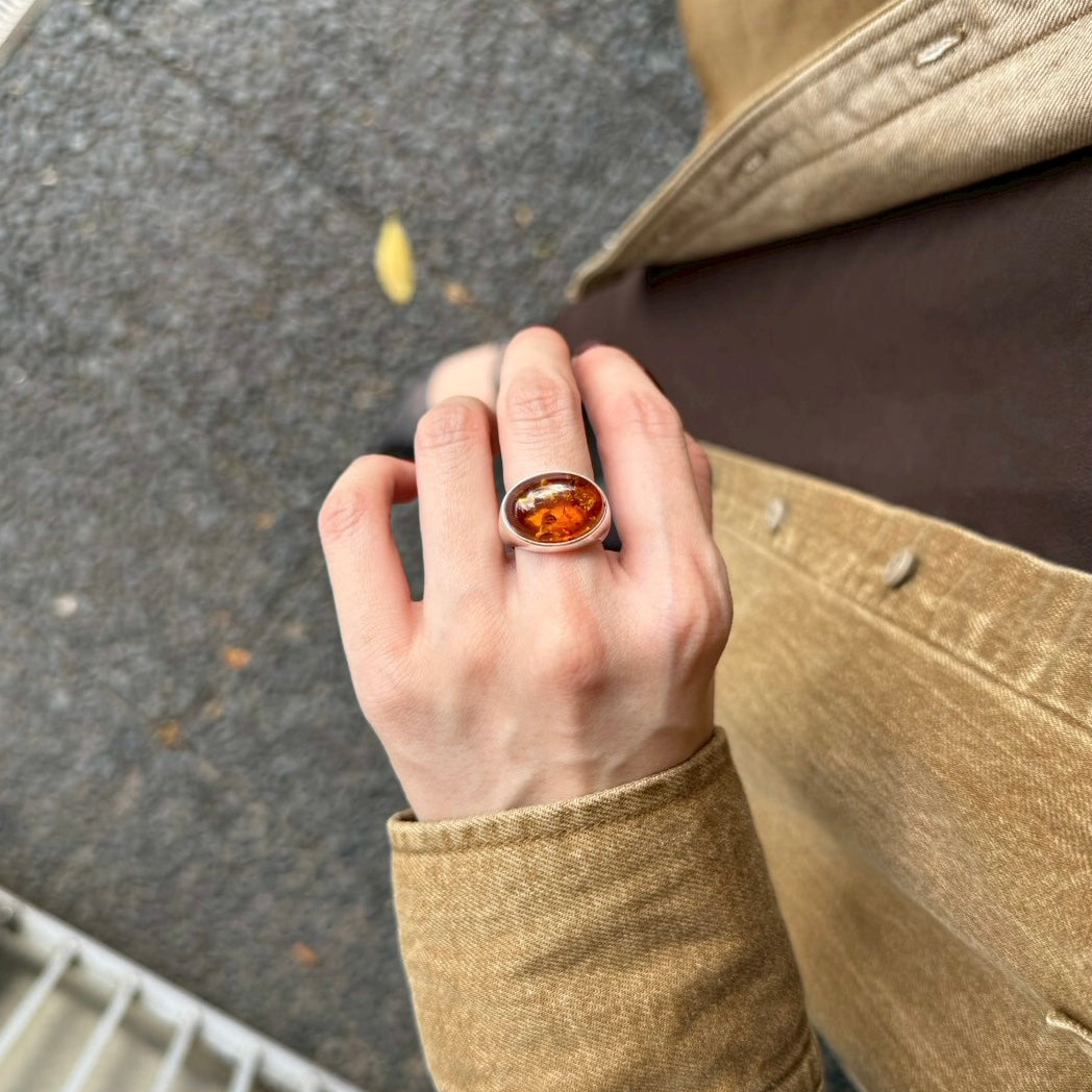 Amber design ring 3