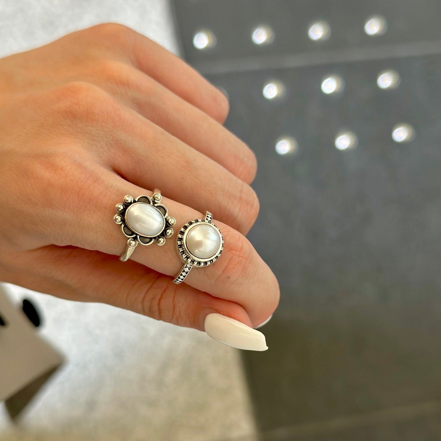 Pearl design ring 8