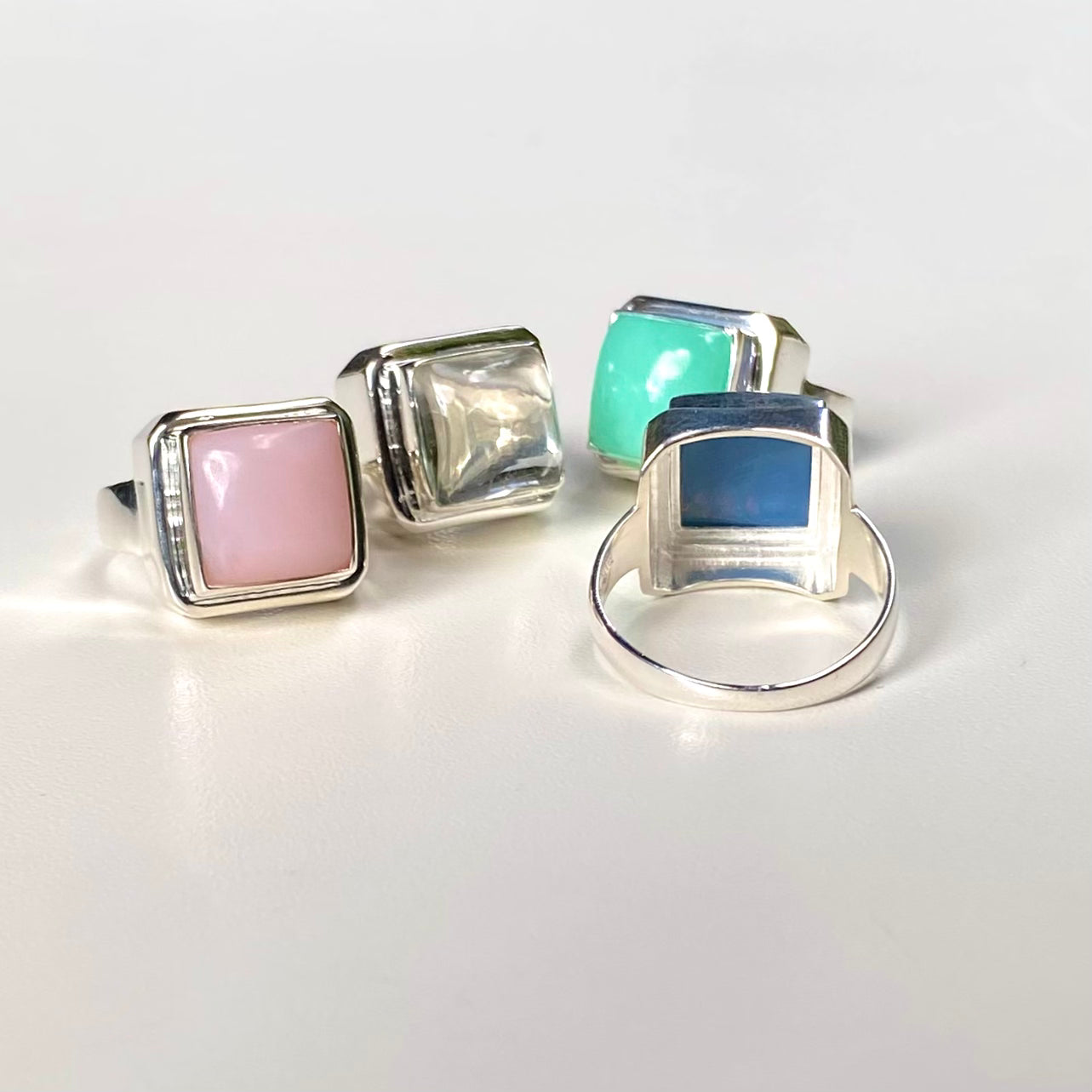 Silver925 square ring 9