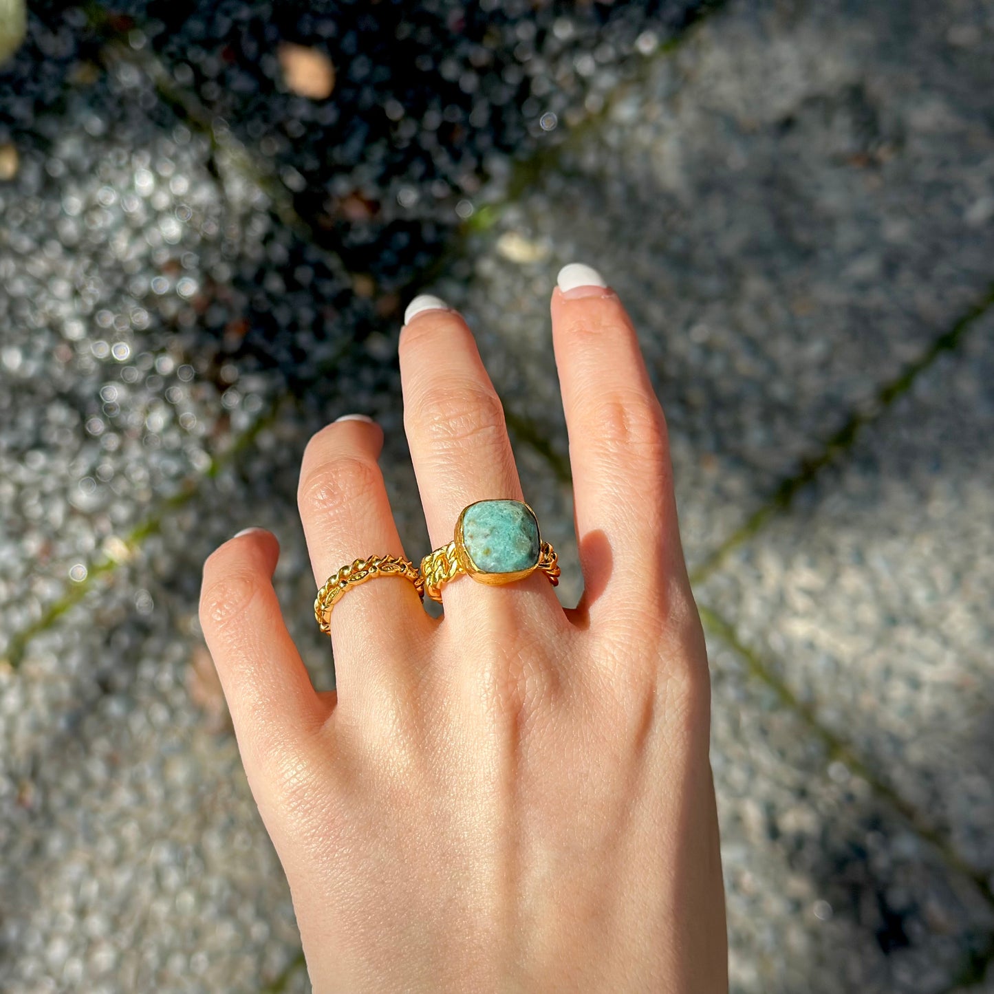 Brass design ring 3