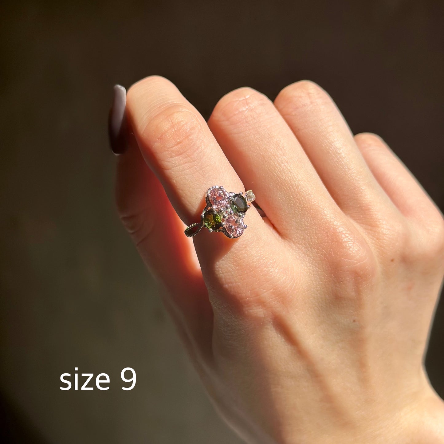 【poco】Multi tourmaline ring