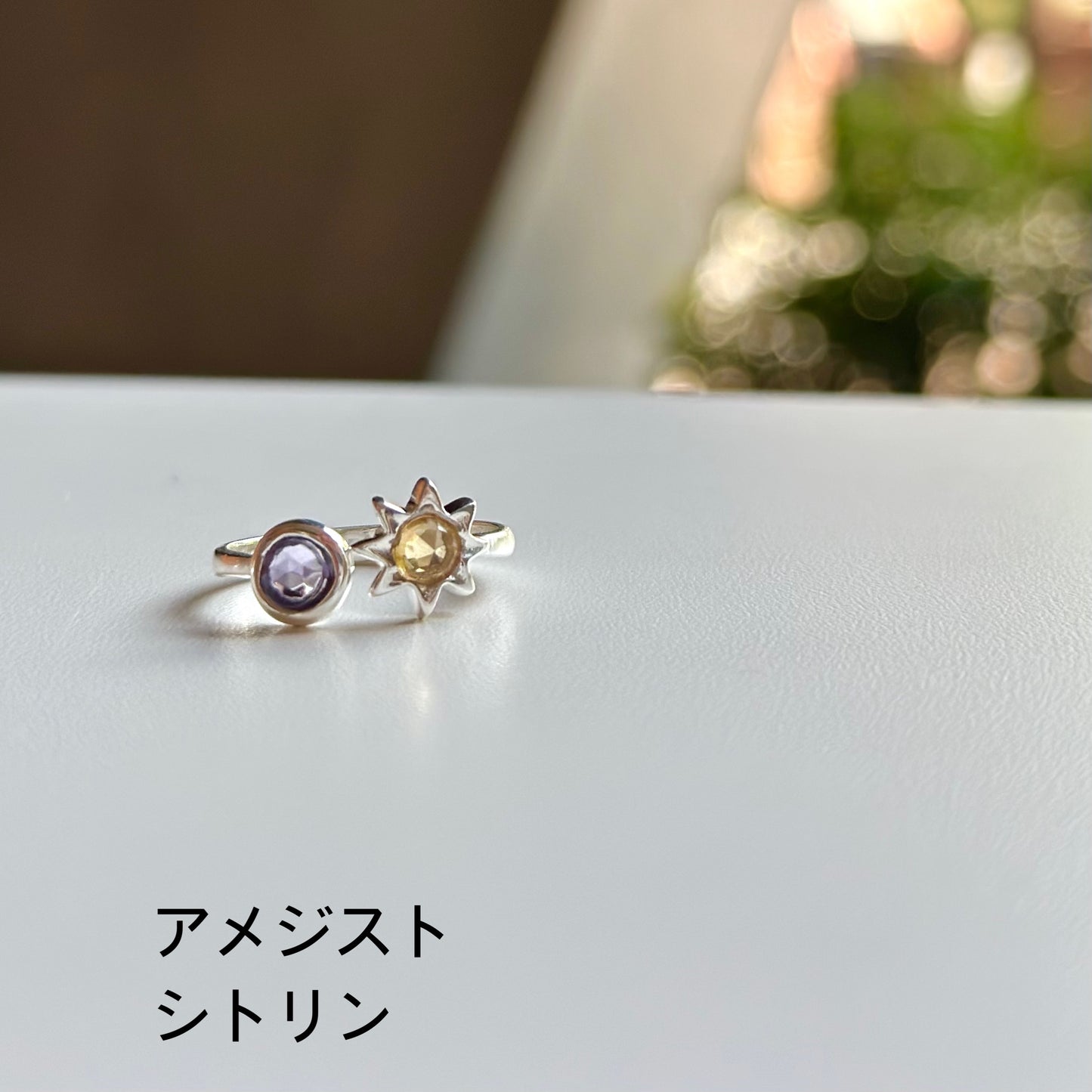 Silver925 2stone ring 5