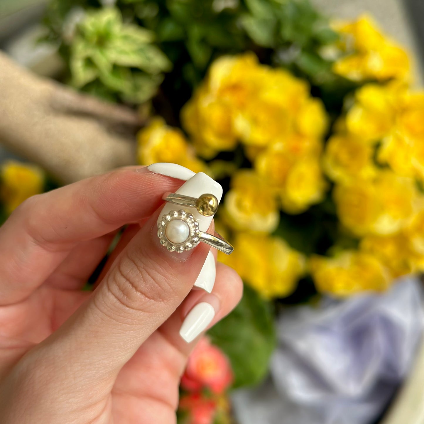 Flower design ring 7