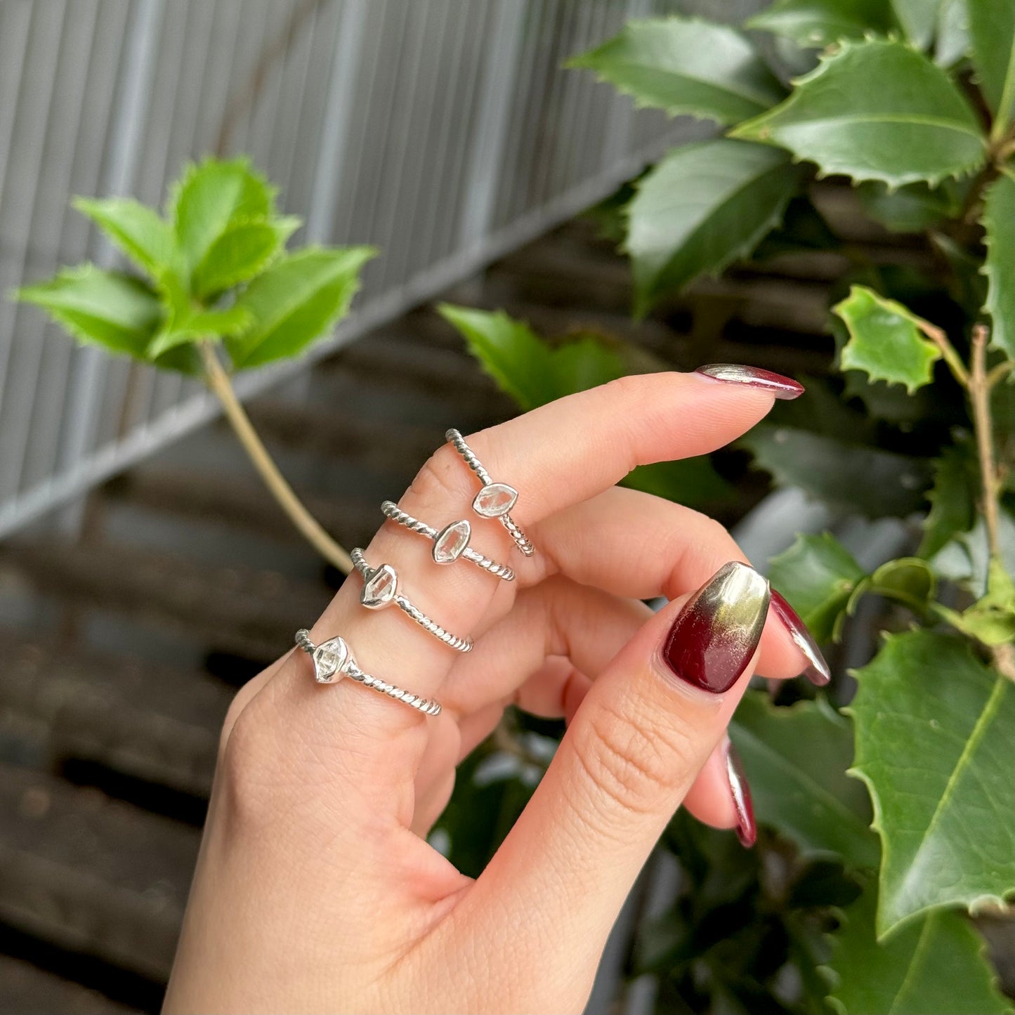 Herkimer diamond ring 1