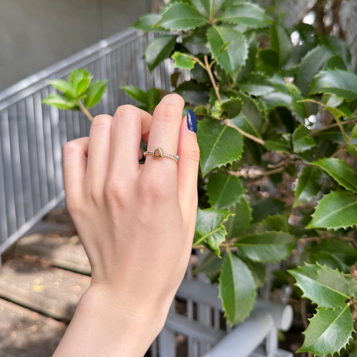 Silver925×Brass petit ring 1