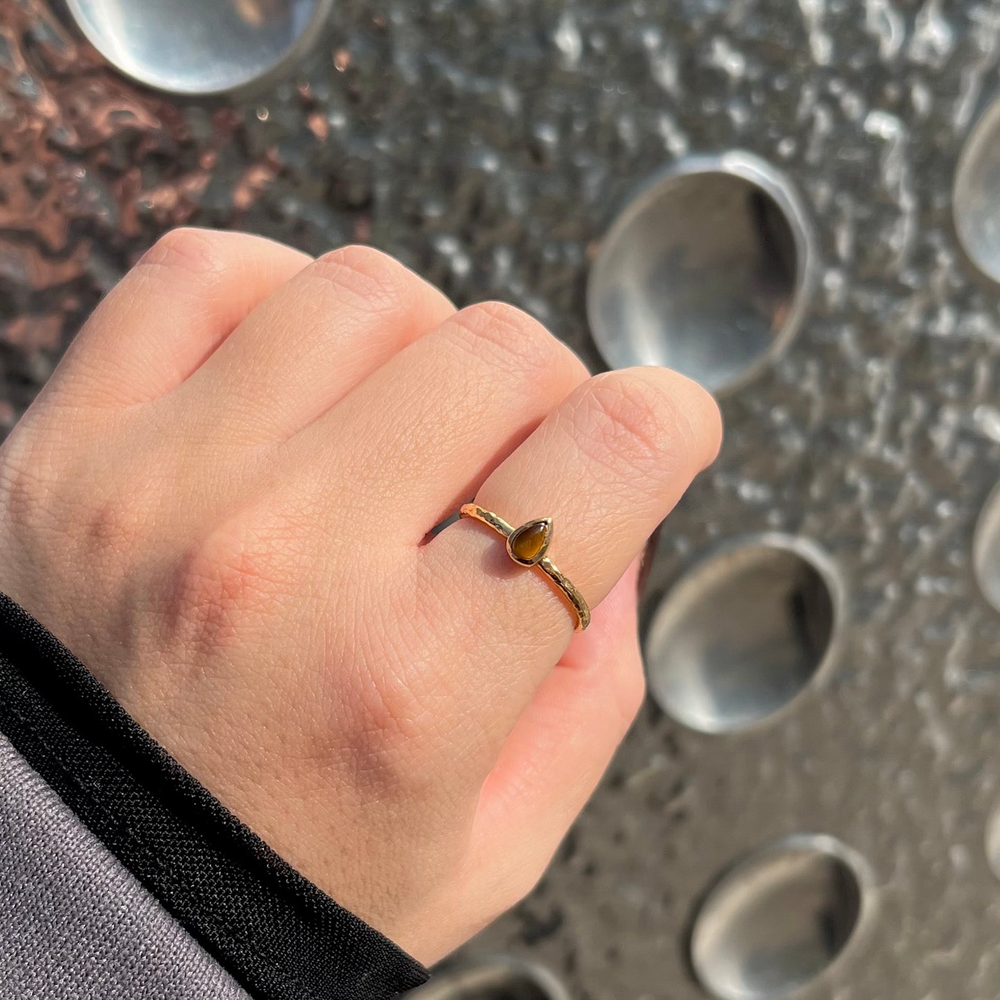 Brass petit ring 42