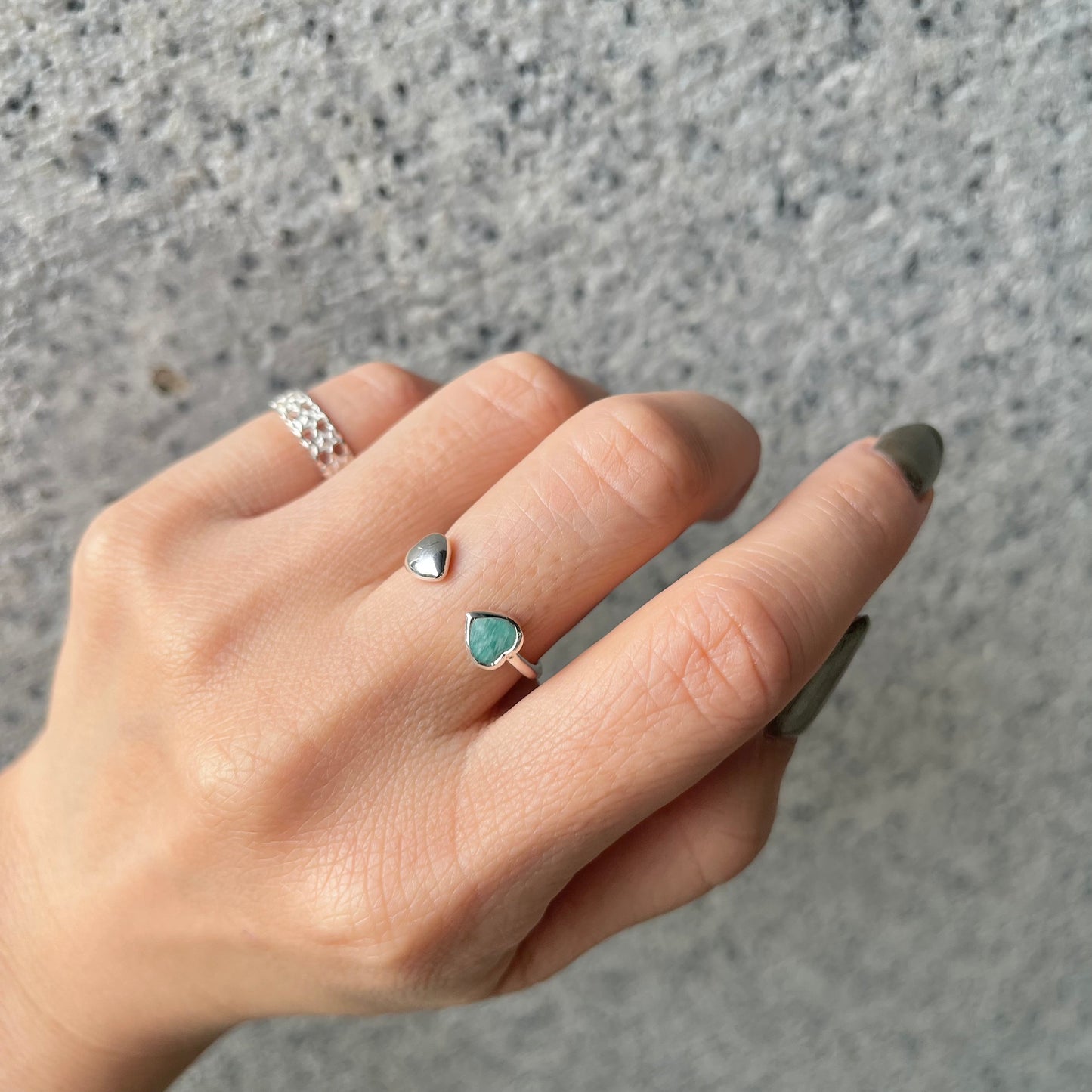 Heart fork ring 3