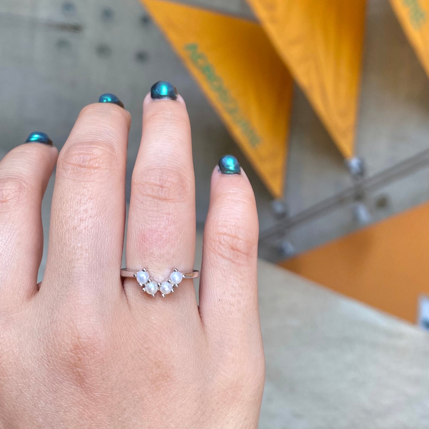 Silver925 4stone ring