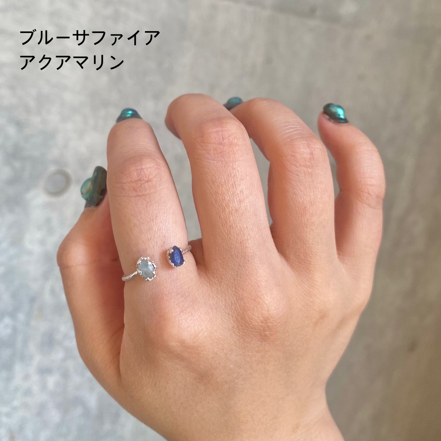 Silver925 2stone ring 7