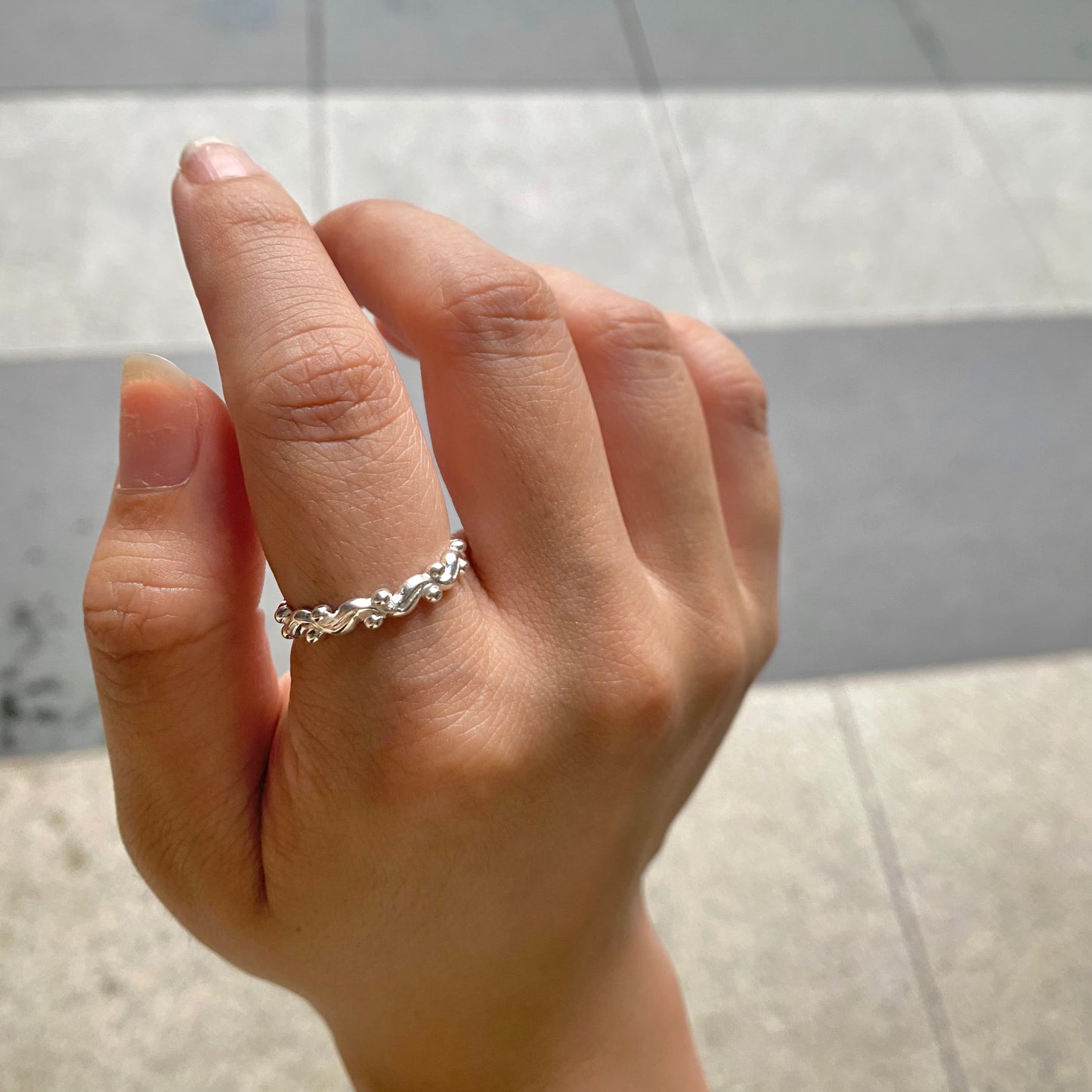 Silver925 plain ring 63