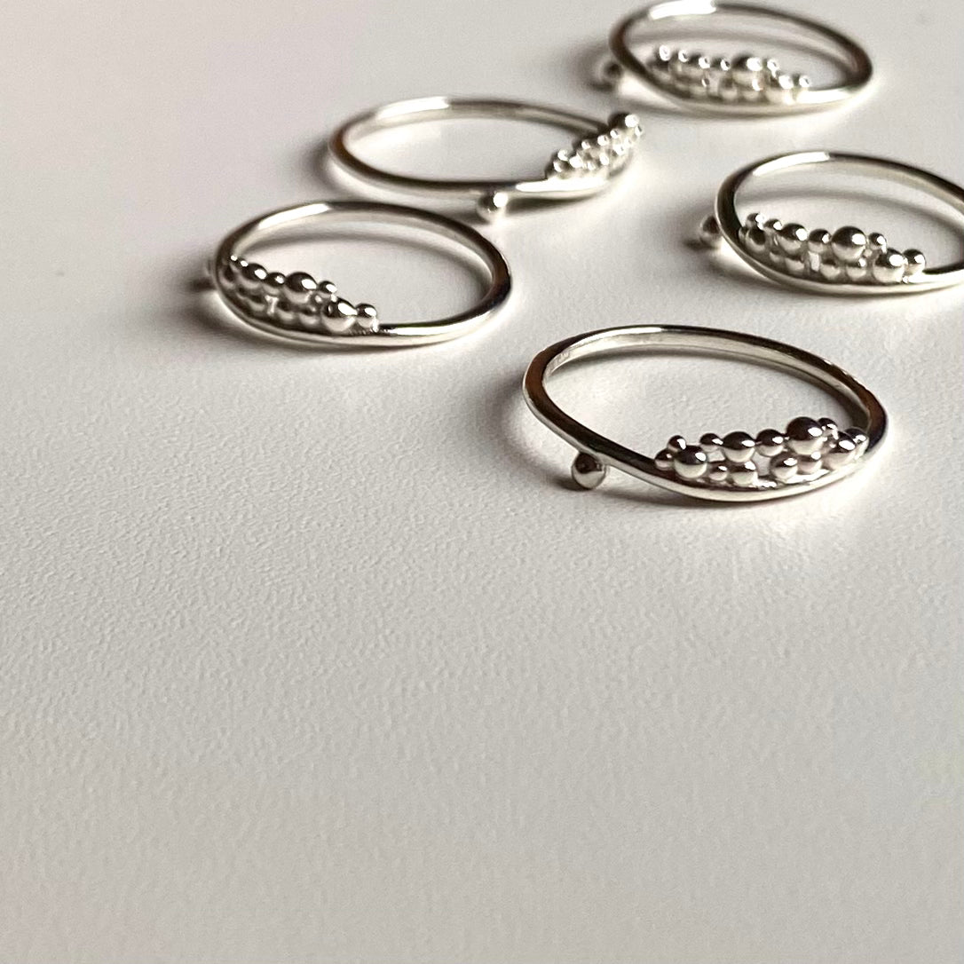 Silver925 plain ring 64
