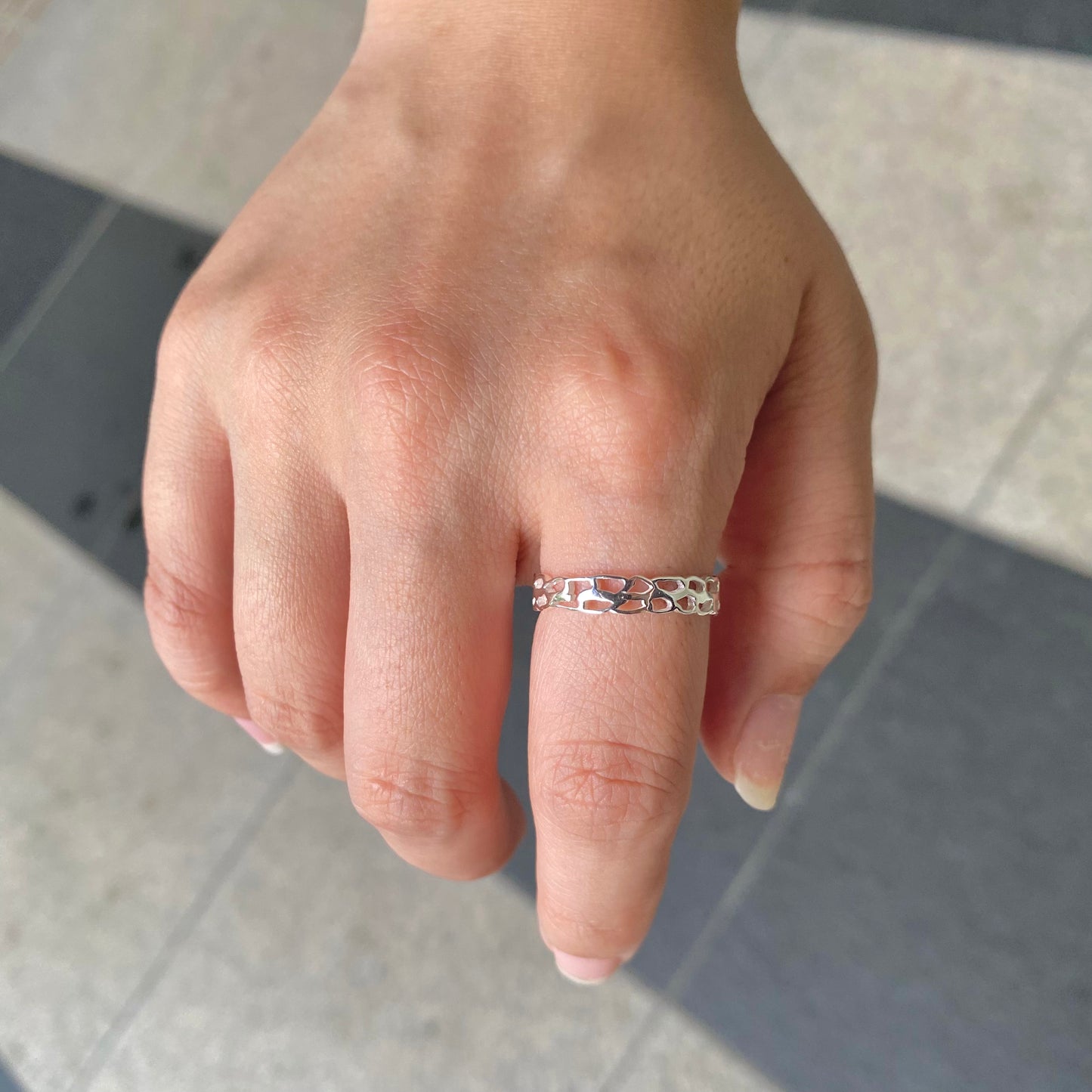 Silver925 plain ring 65
