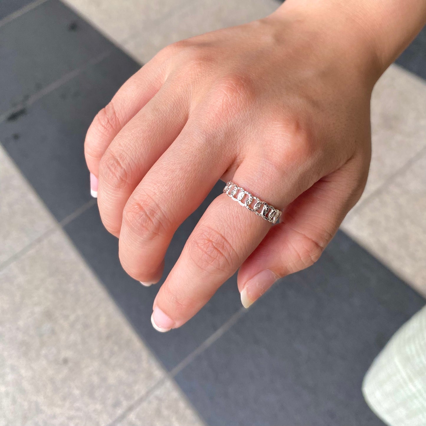 Silver925 plain ring 66