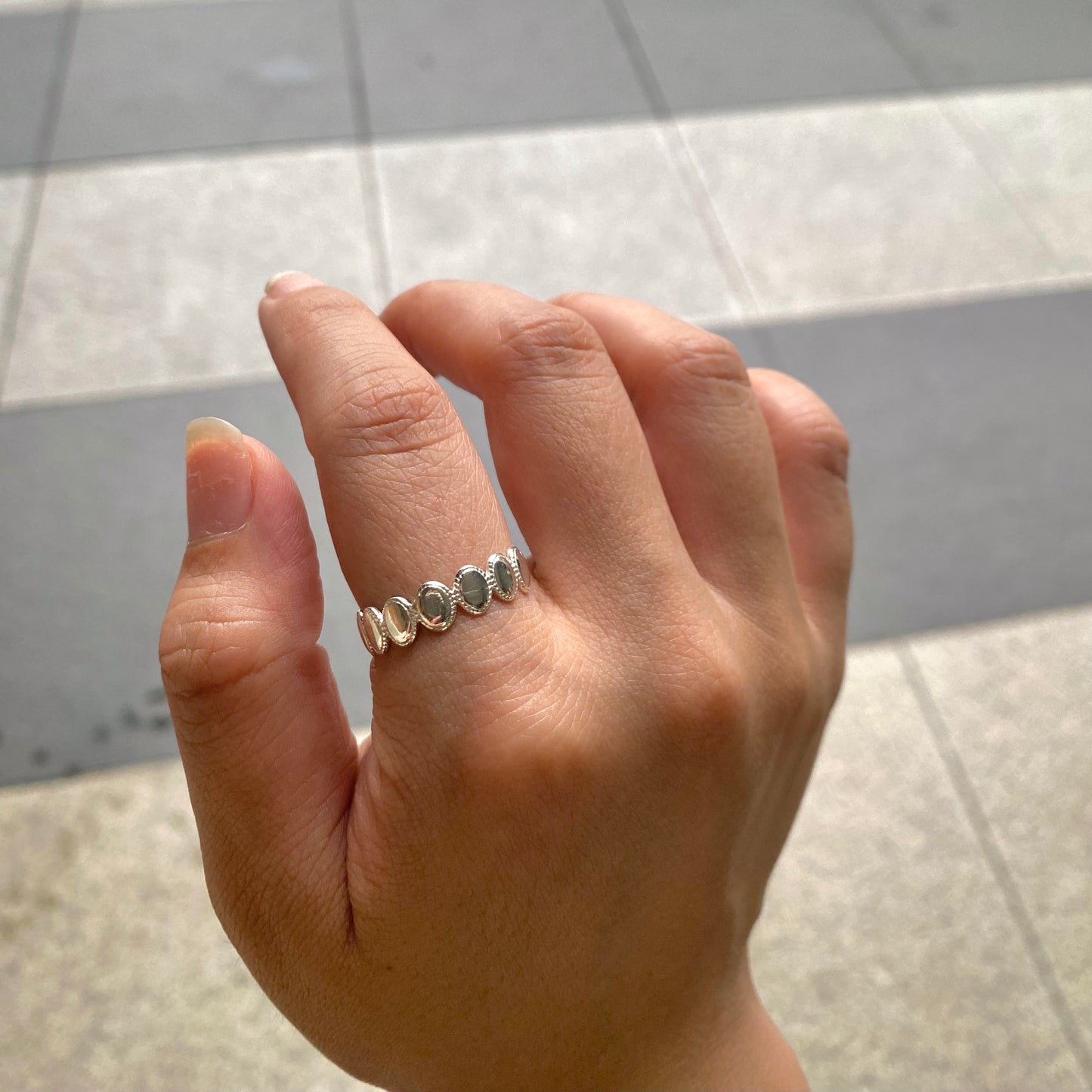 Silver925 plain ring 67