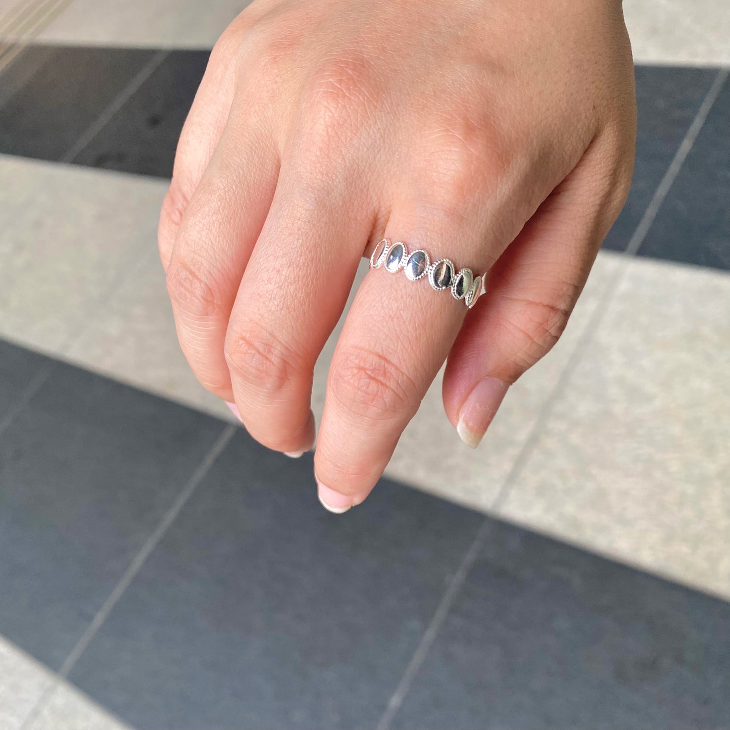 Silver925 plain ring 67