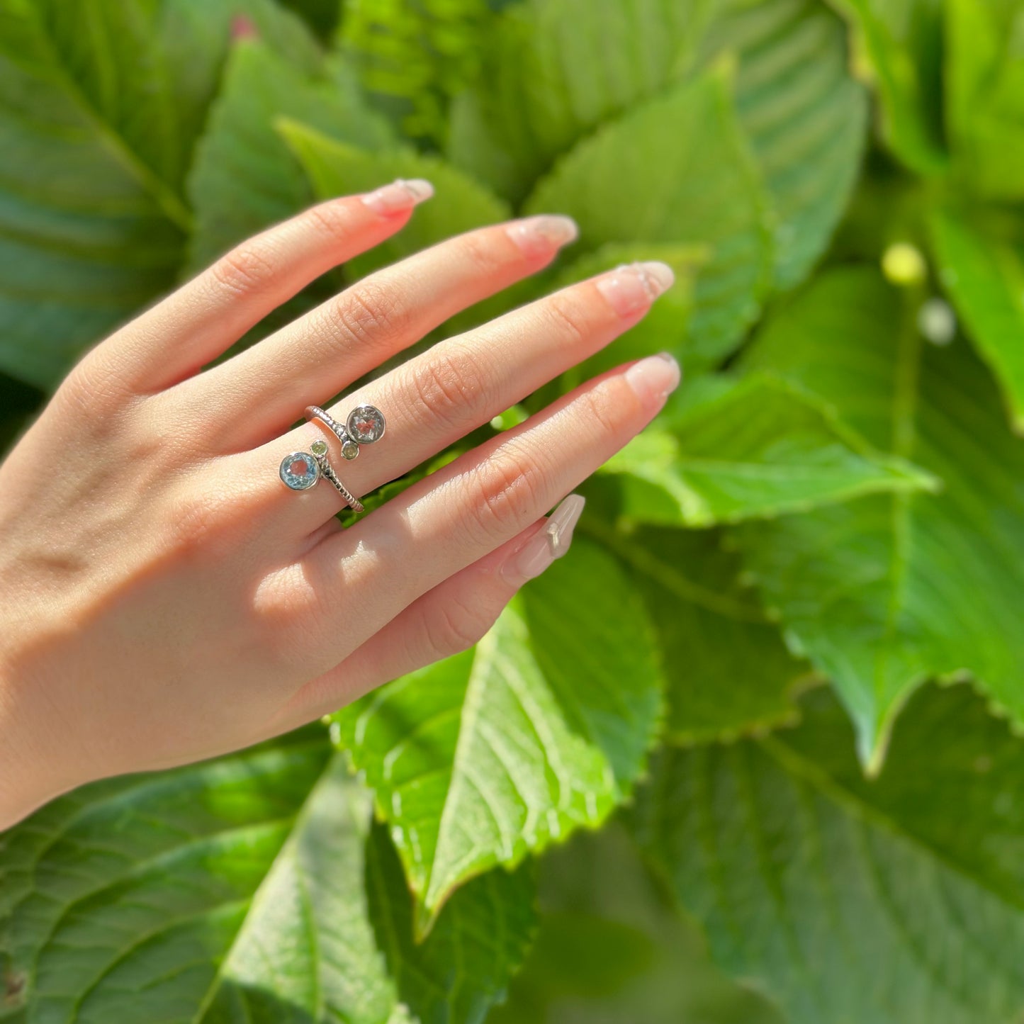 Silver925 4stone ring 2