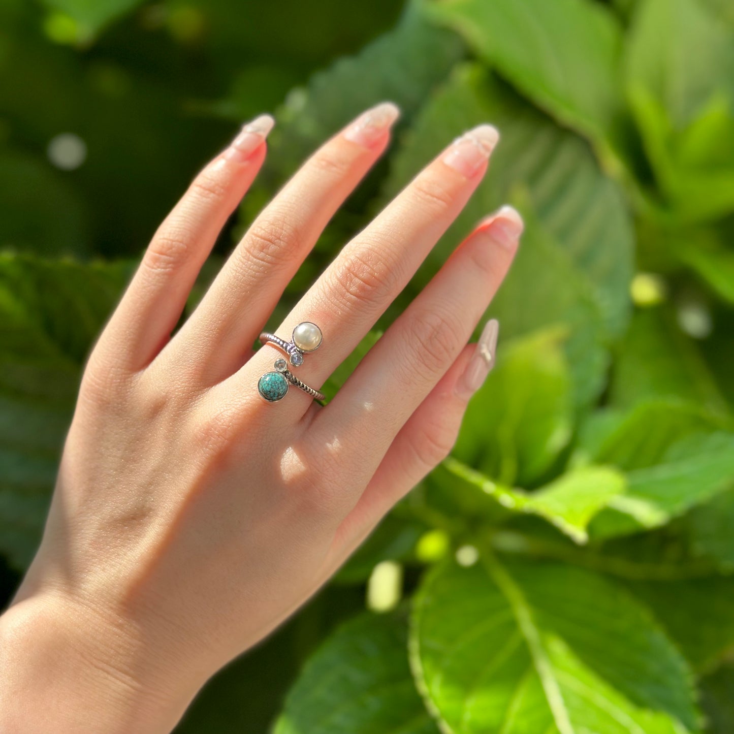 Silver925 4stone ring 2