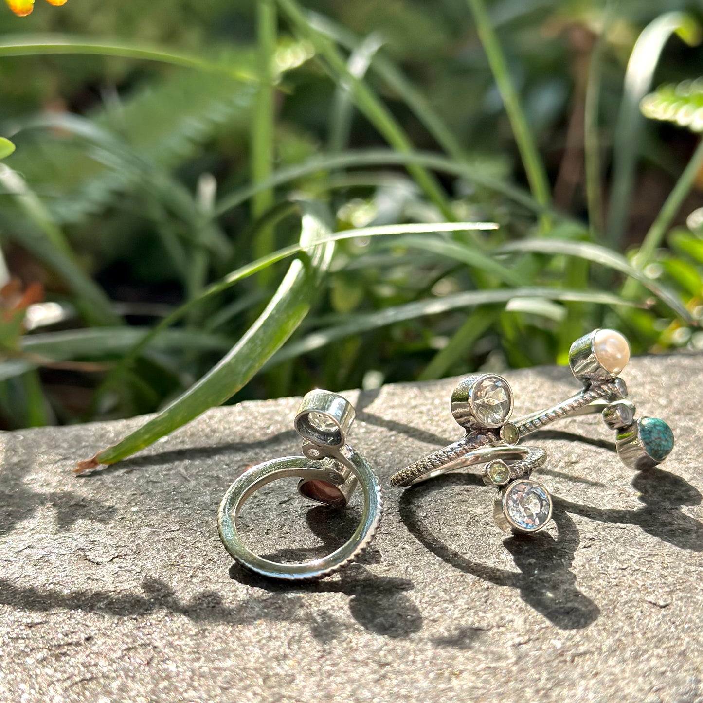 Silver925 4stone ring 2