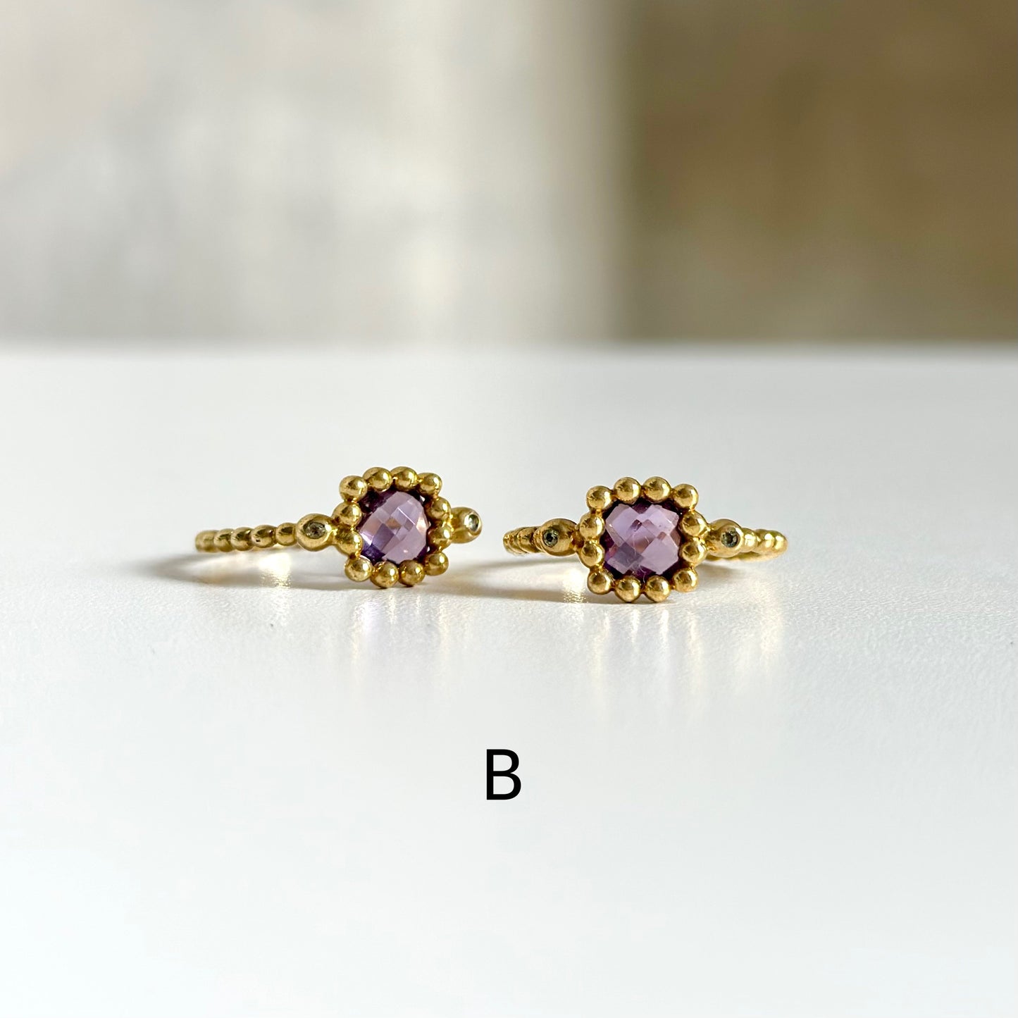 【Bijumam poco】Brass tsubu design ring