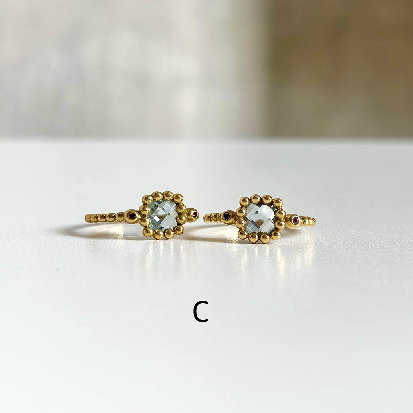 【Bijumam poco】Brass tsubu design ring