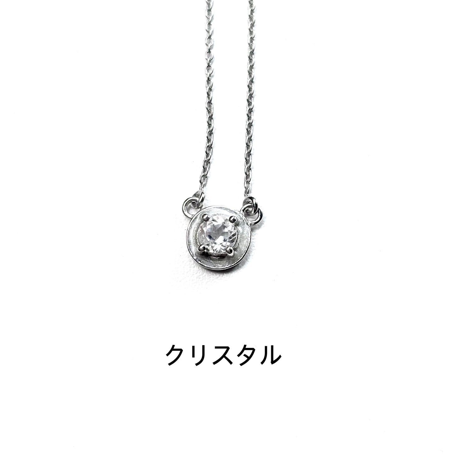 Enamel × stone necklace