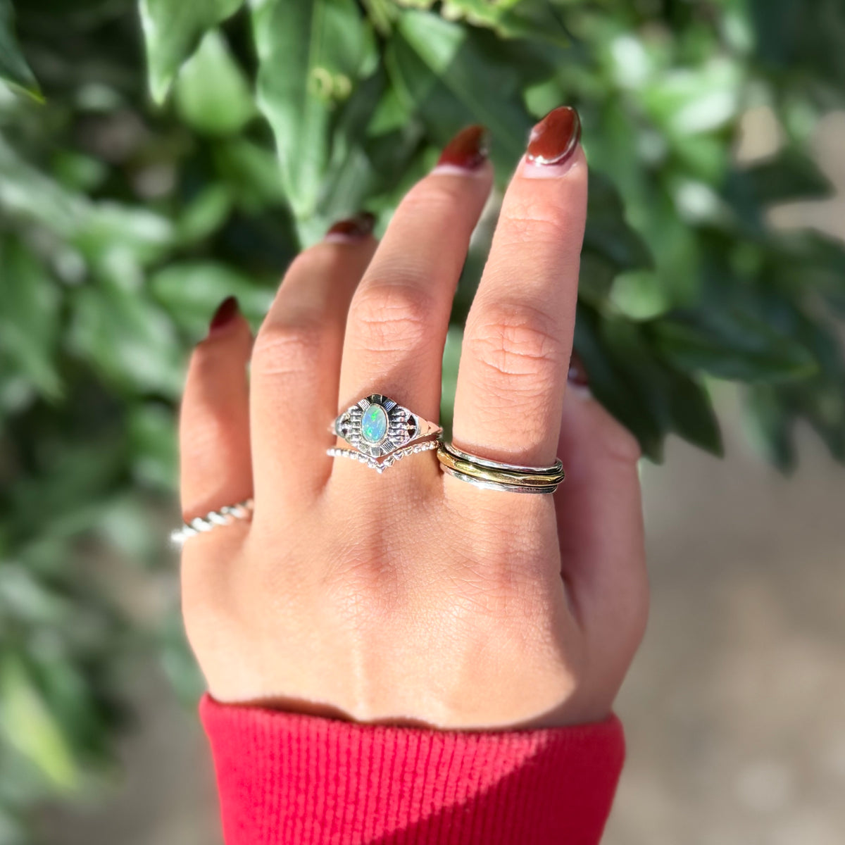 Opal design ring 11