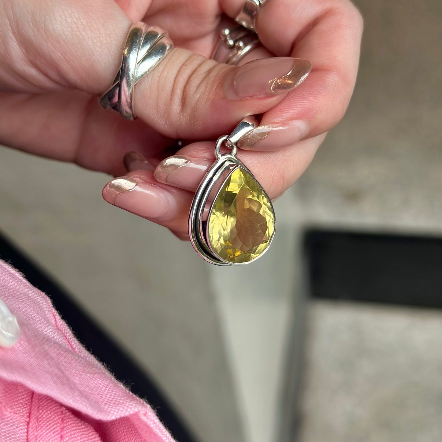 Stone charm