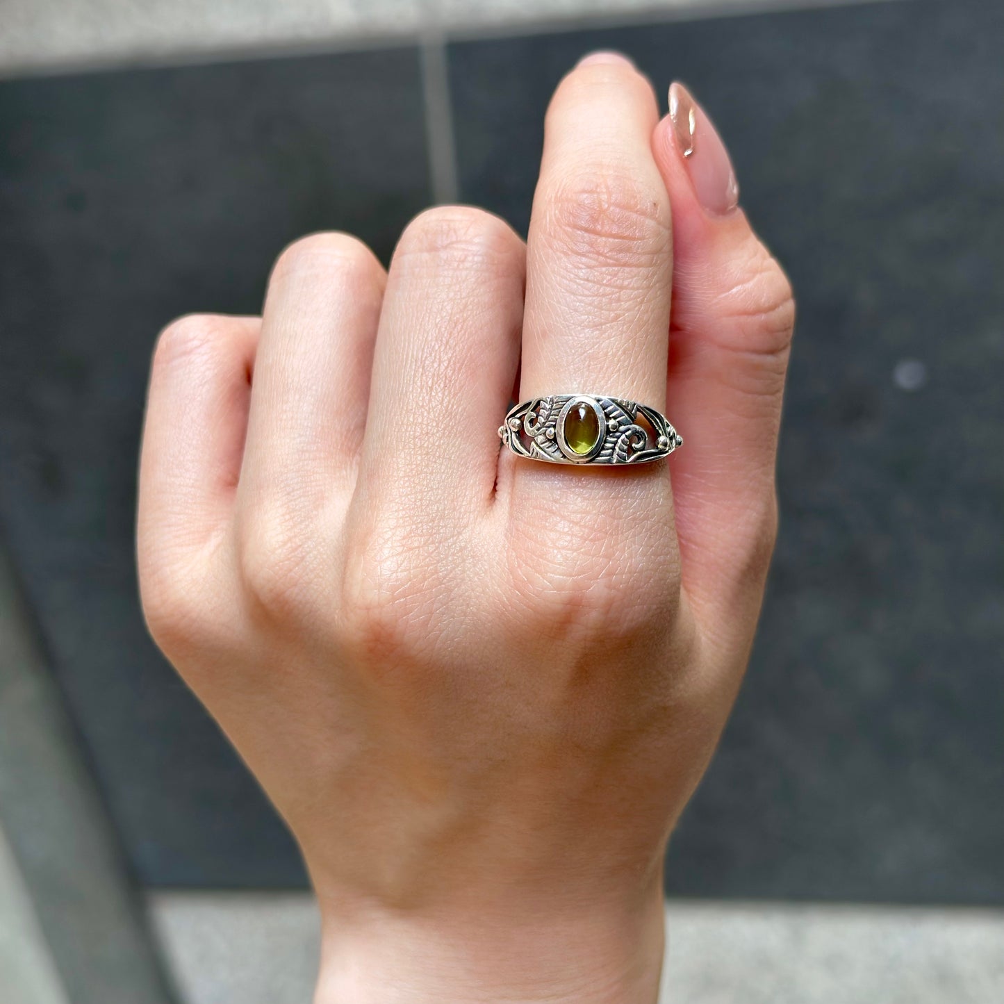 Botanical design ring 4