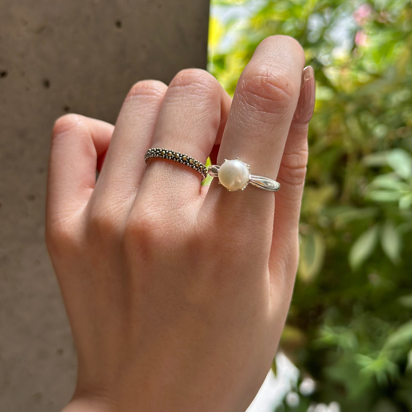 Pearl design ring 7