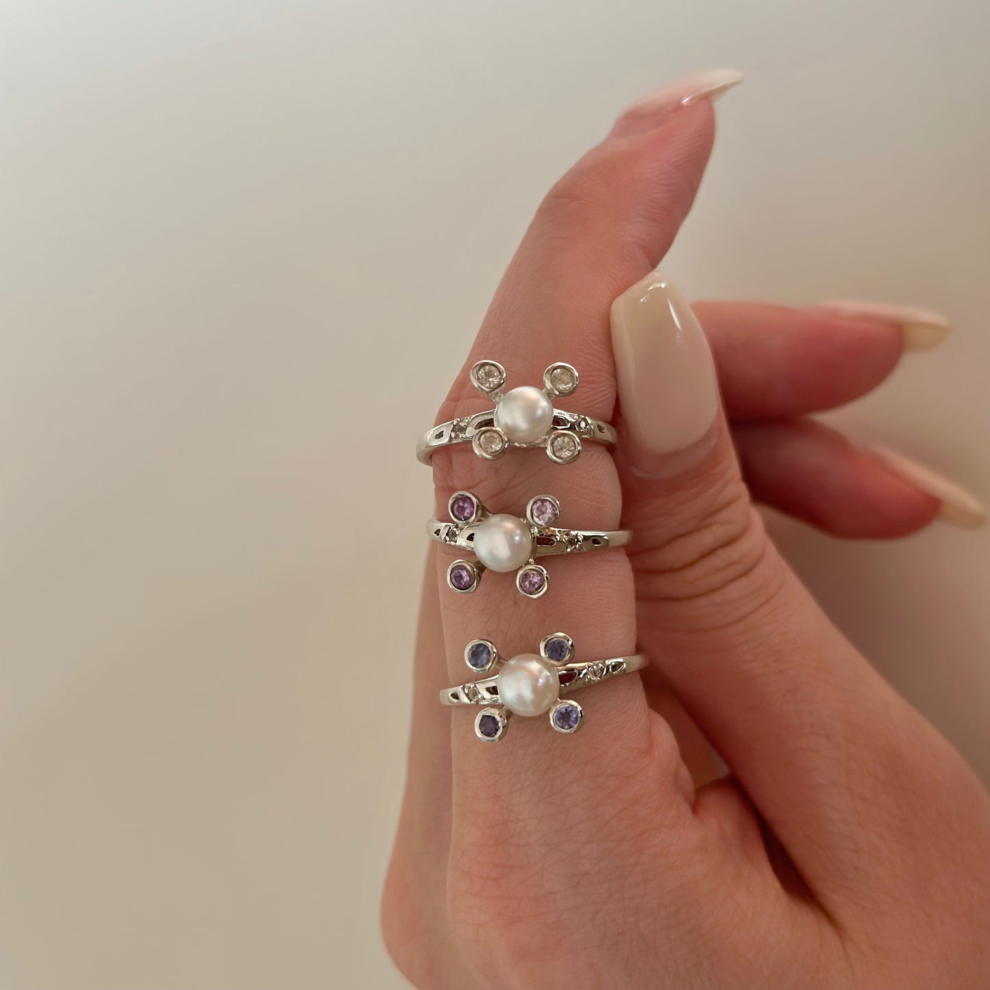 【poco】Pearl design ring 1
