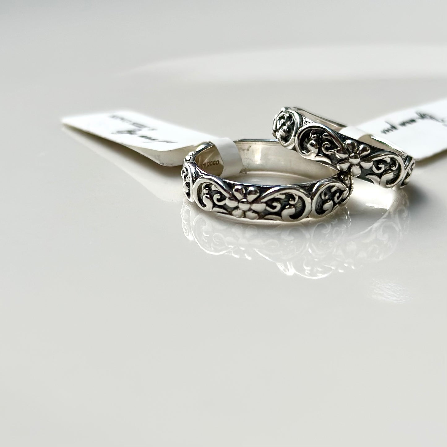 【poco】Silver925 plain ring 2