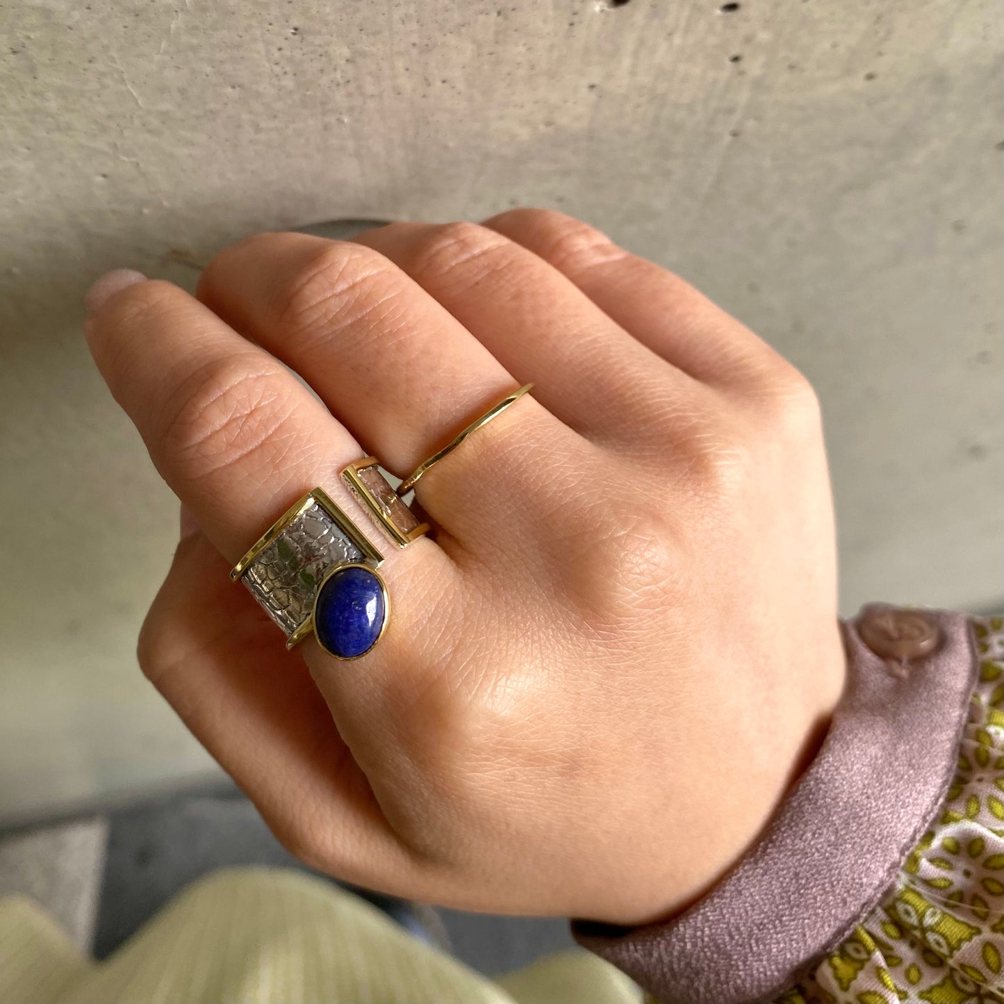 Silver925&Brass design ring