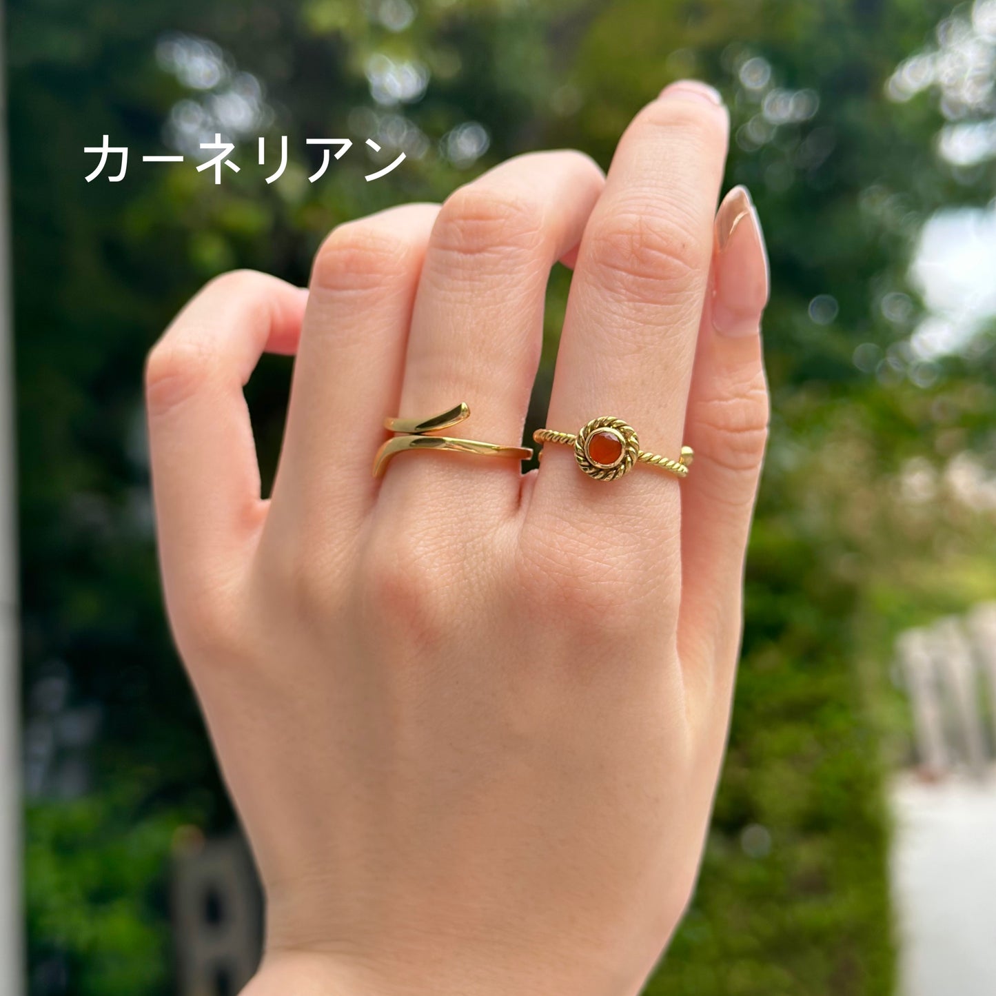 Brass petit ring〈twist 1〉
