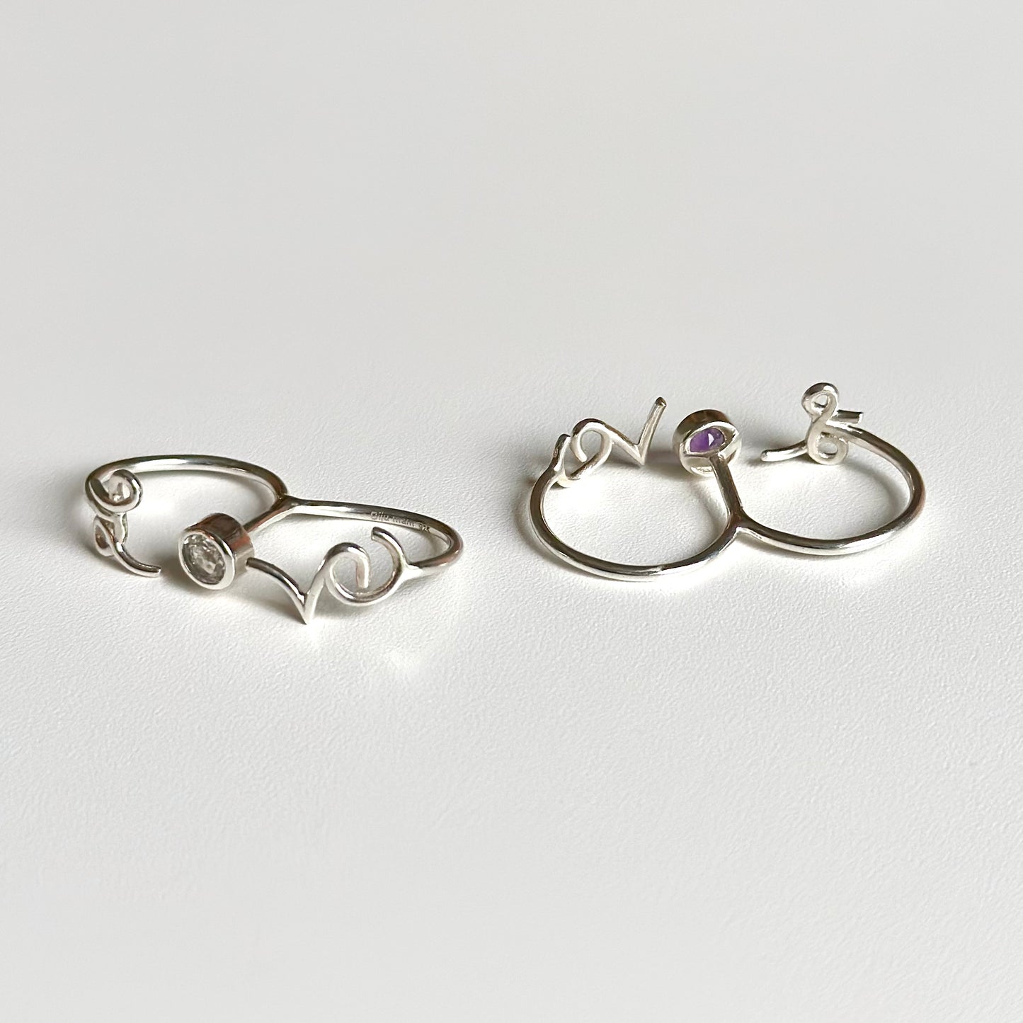 Love design 2finger ring