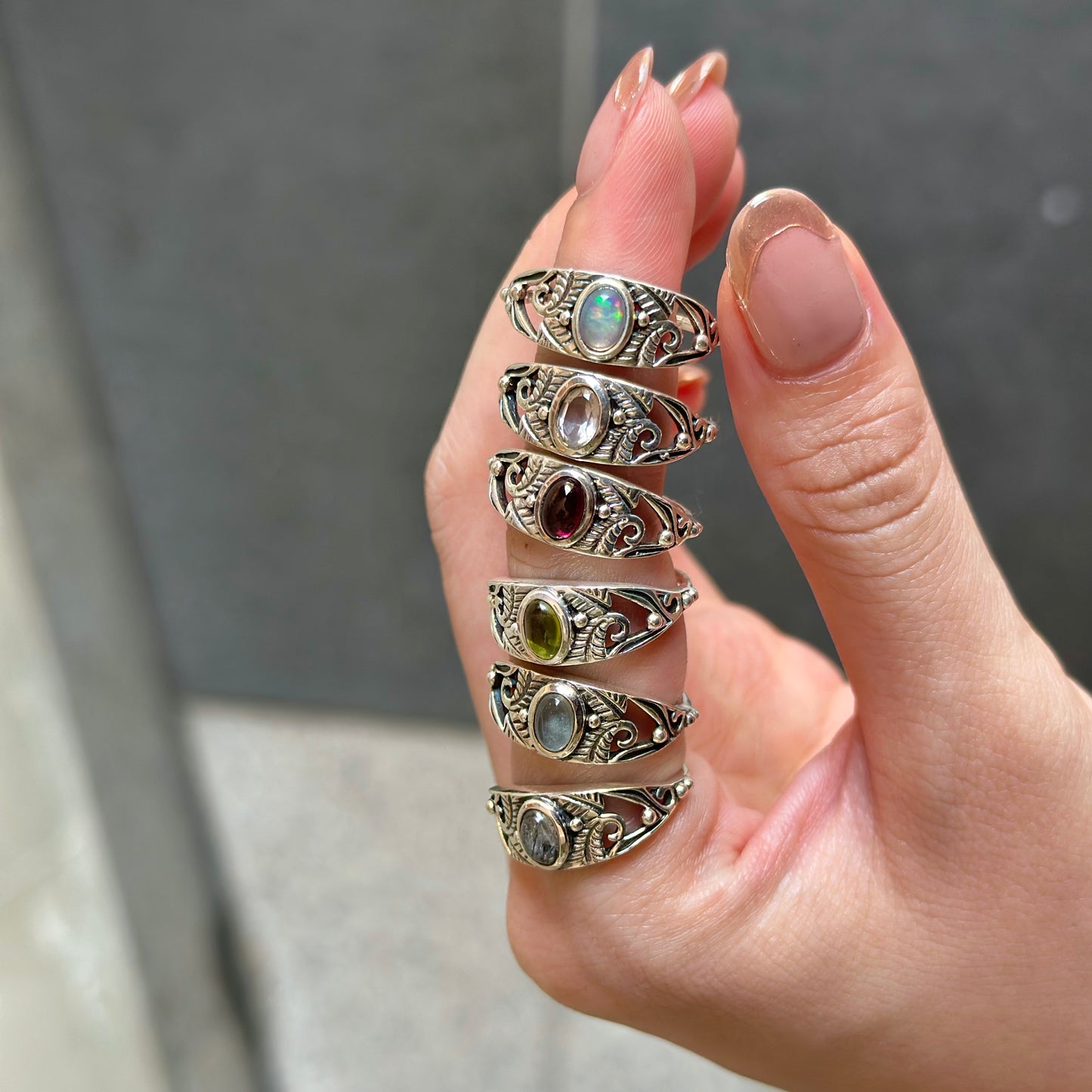 Botanical design ring 4