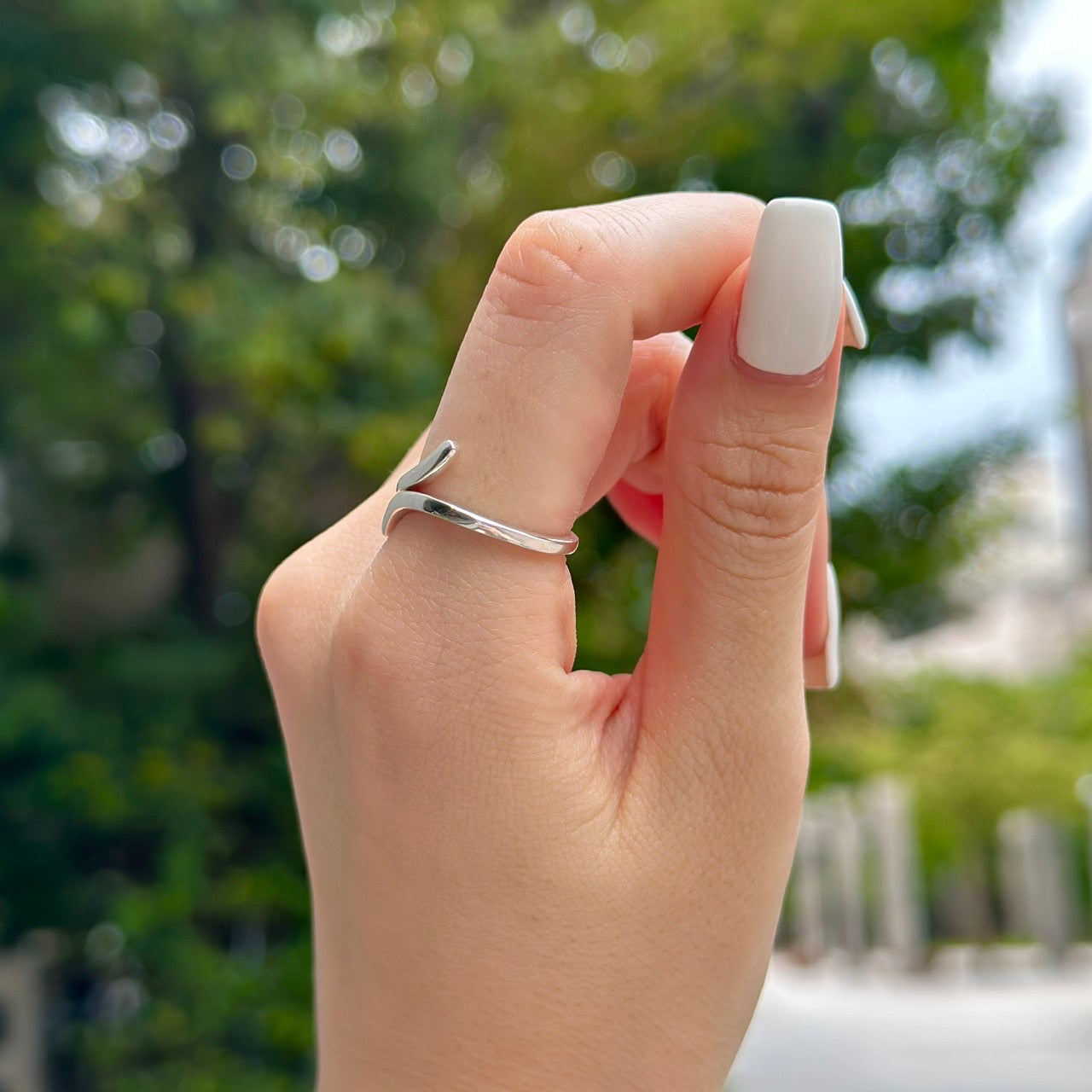 Silver925 plain ring 53
