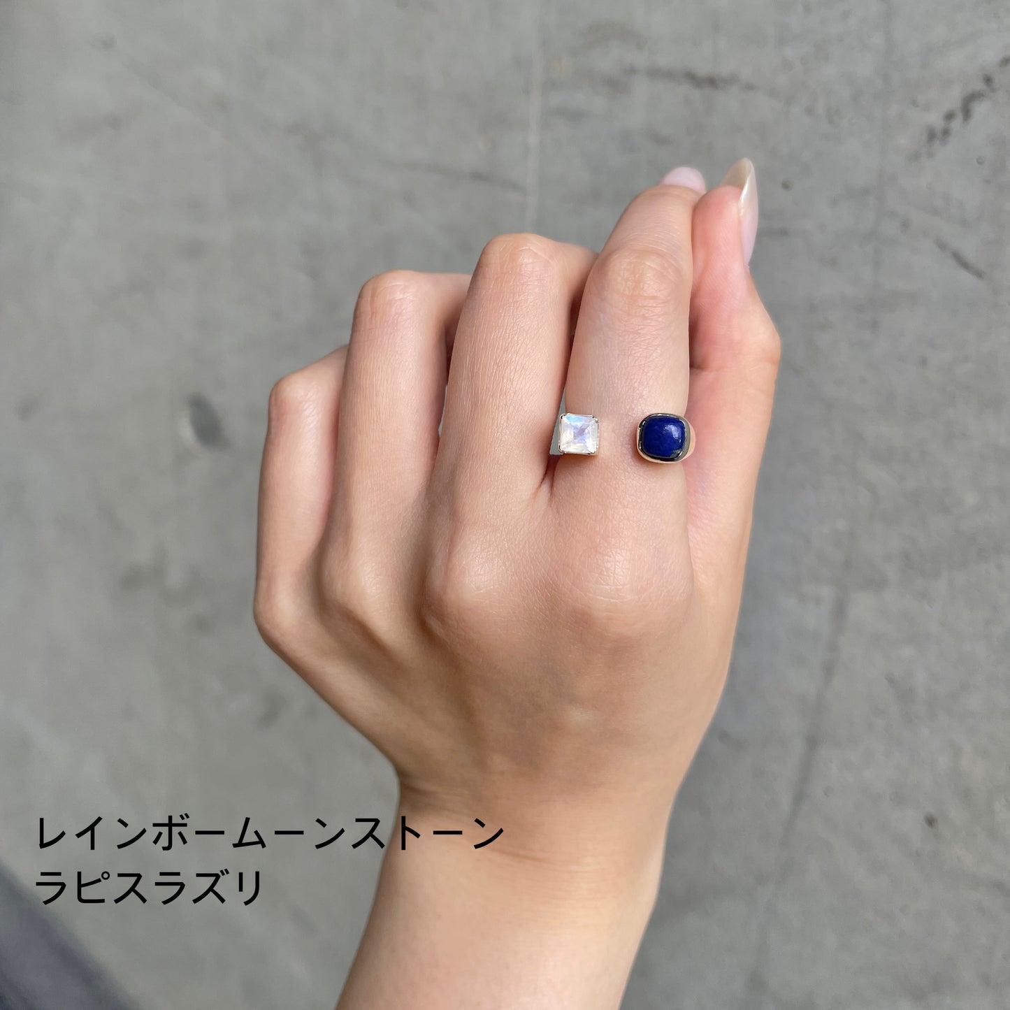 Silver925 2stone ring 1