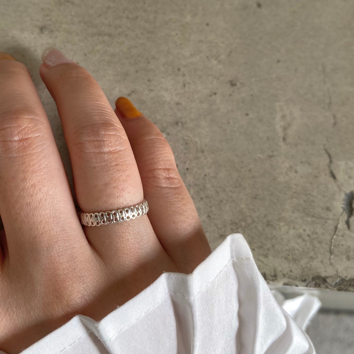 Silver925 plain ring 32