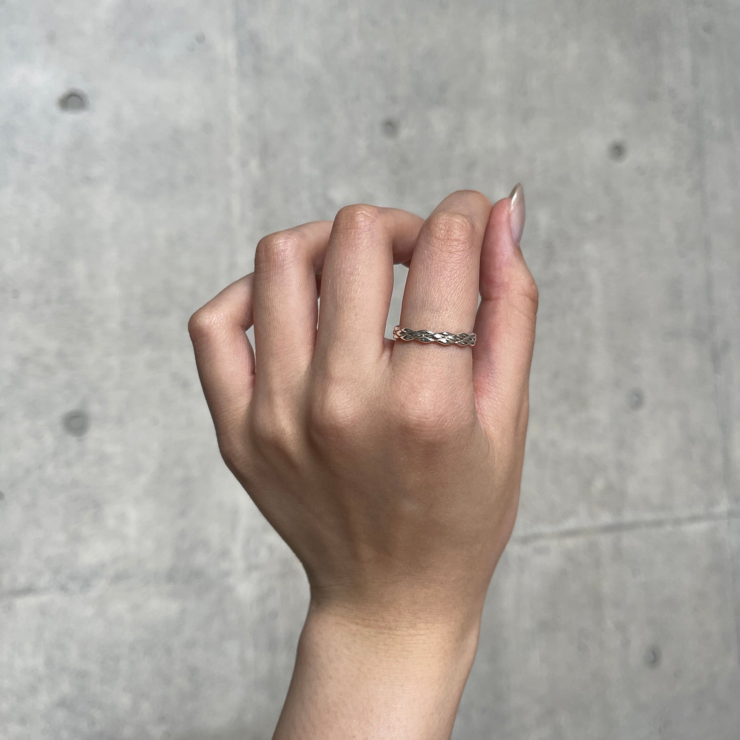 Silver925 plain ring 38