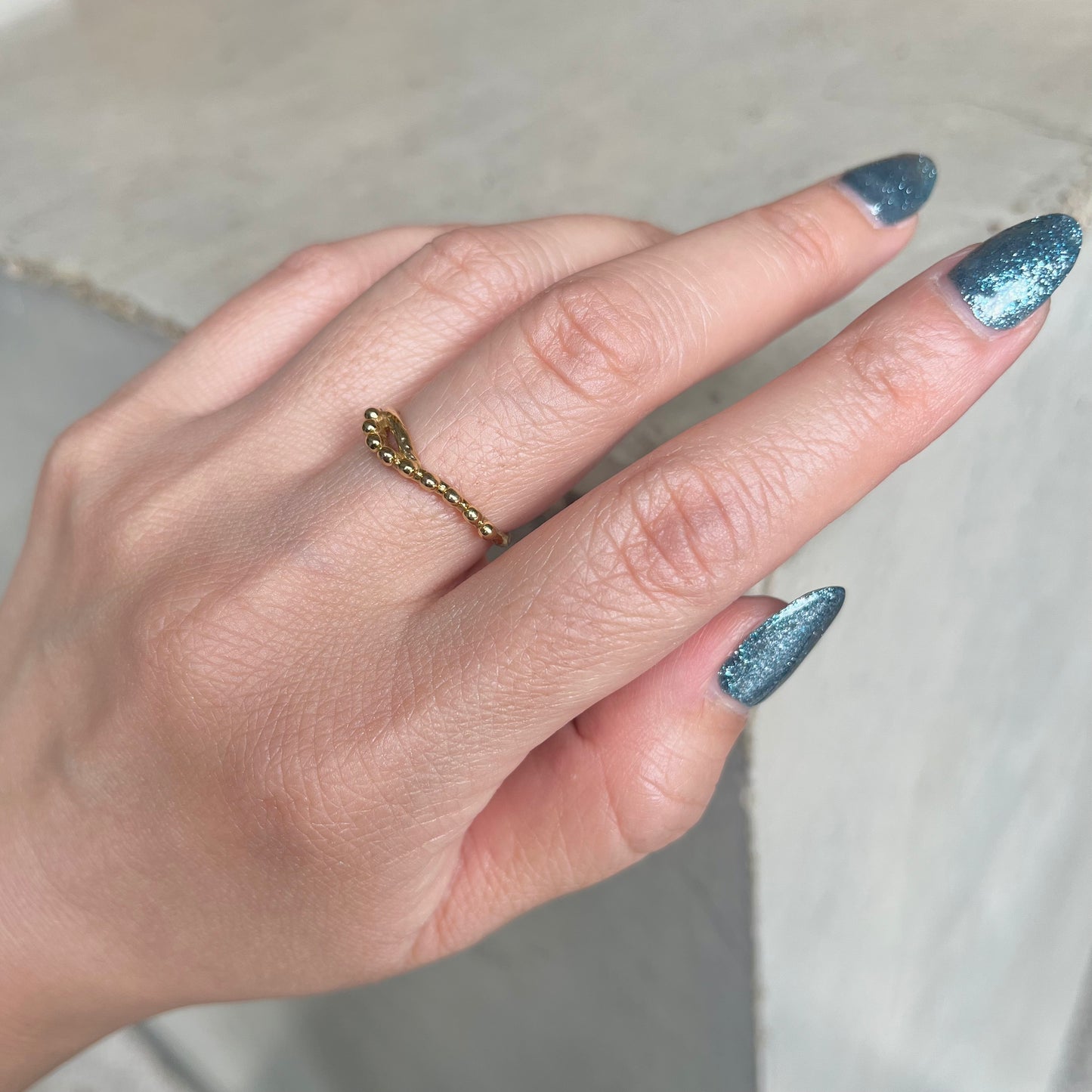 Brass plain ring〈tsubu〉