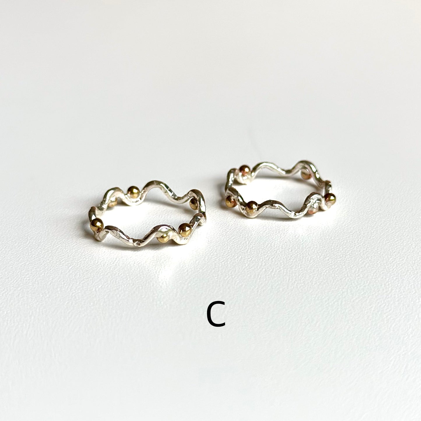 Silver925×Brass plain ring 1