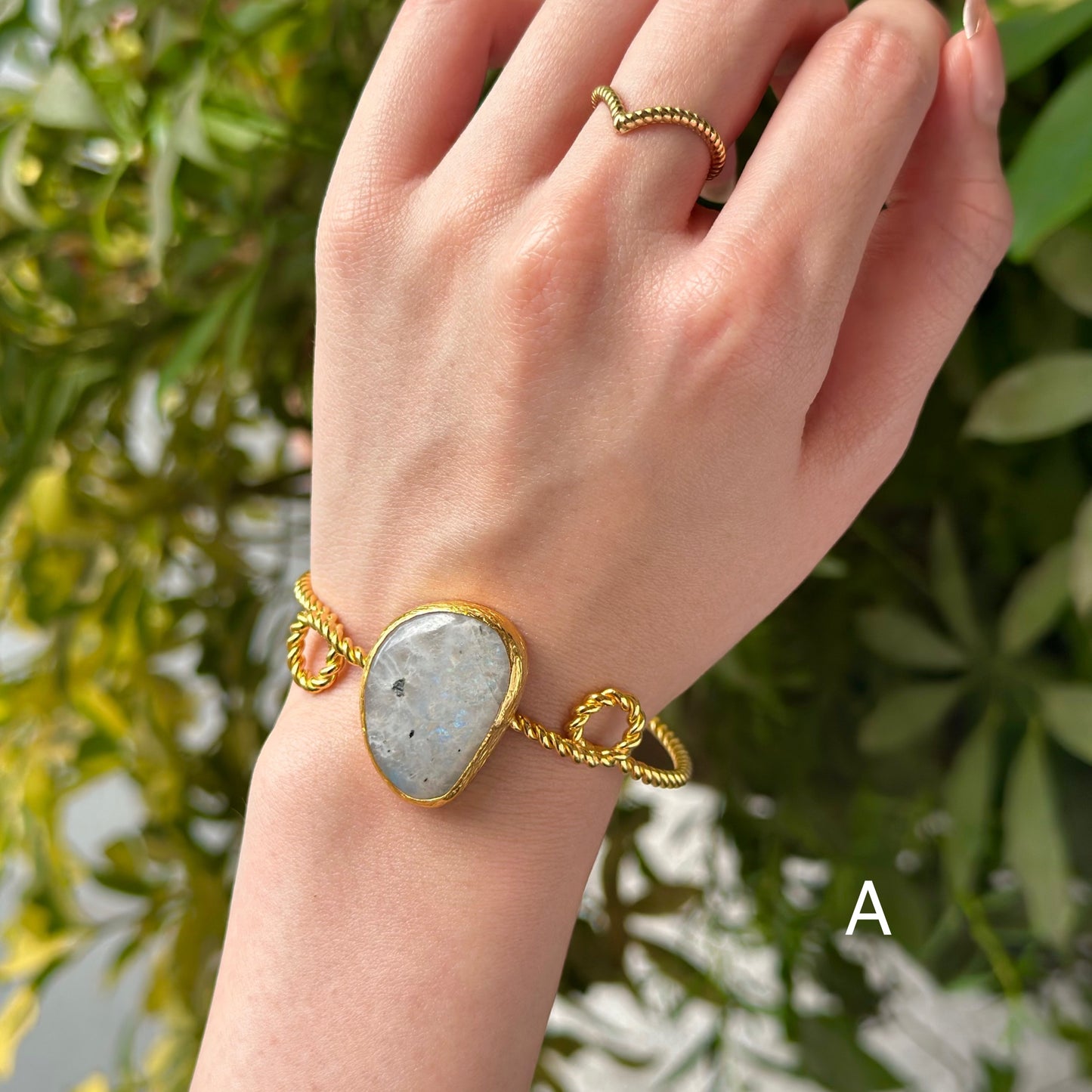 Brass twist bangle