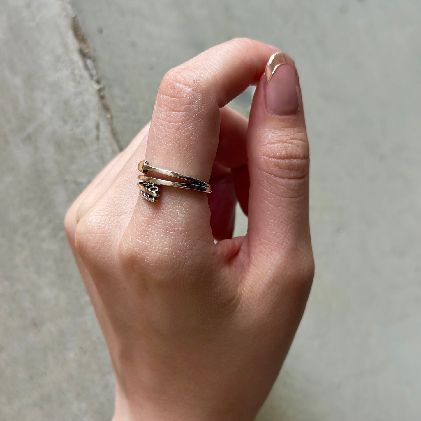 Silver925 arrow plain ring