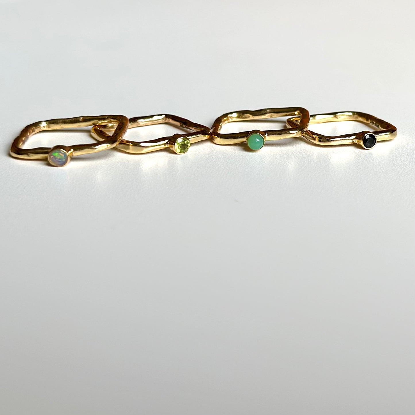 Brass square petit ring