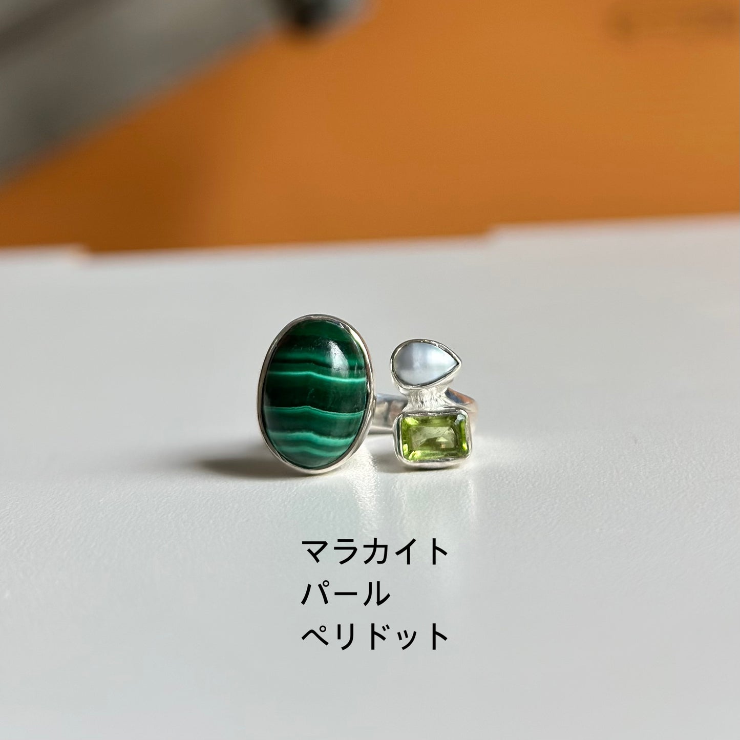 Silver925 3stone ring 2